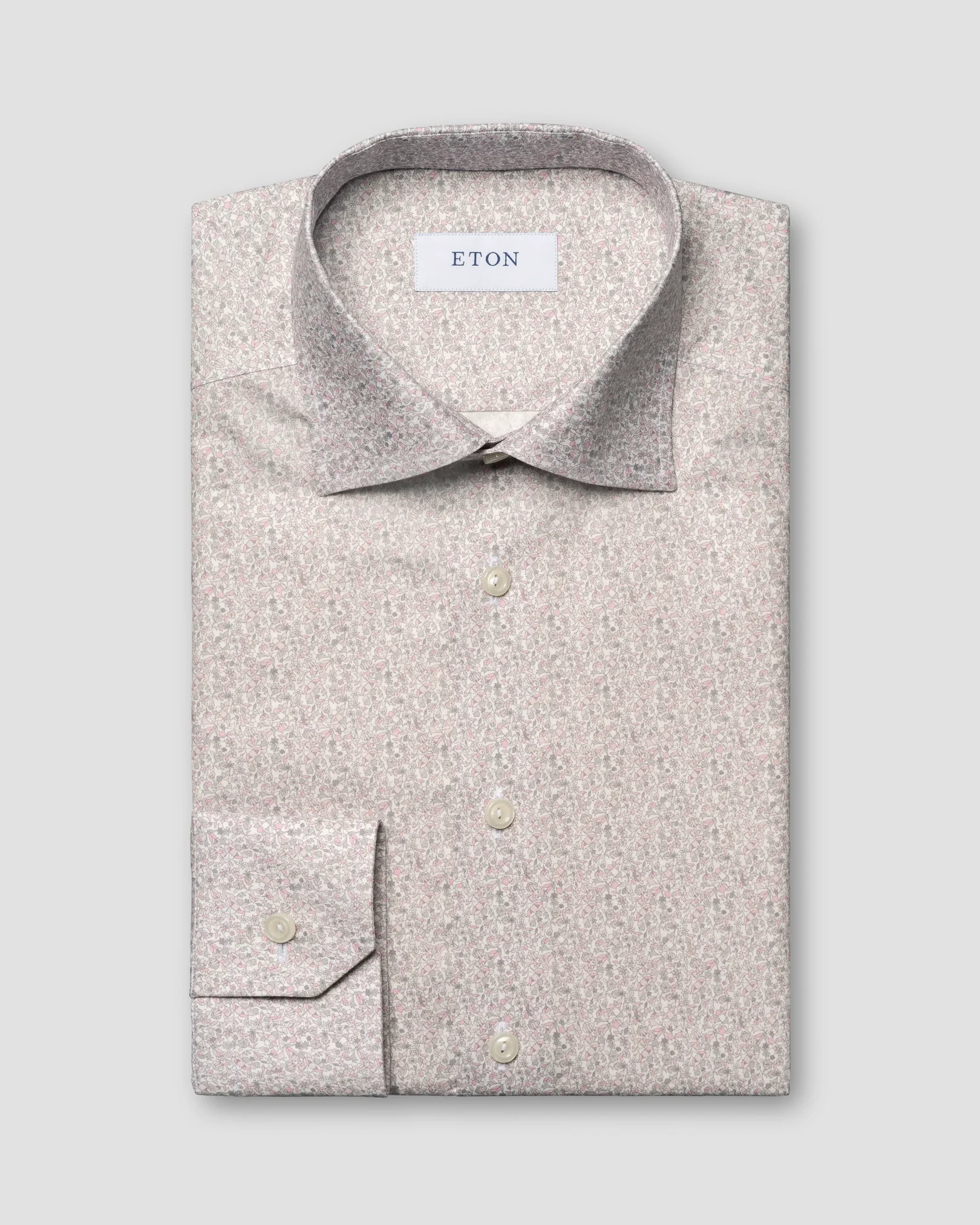 Eton - Signature-Twill-Hemd mit floralem Print