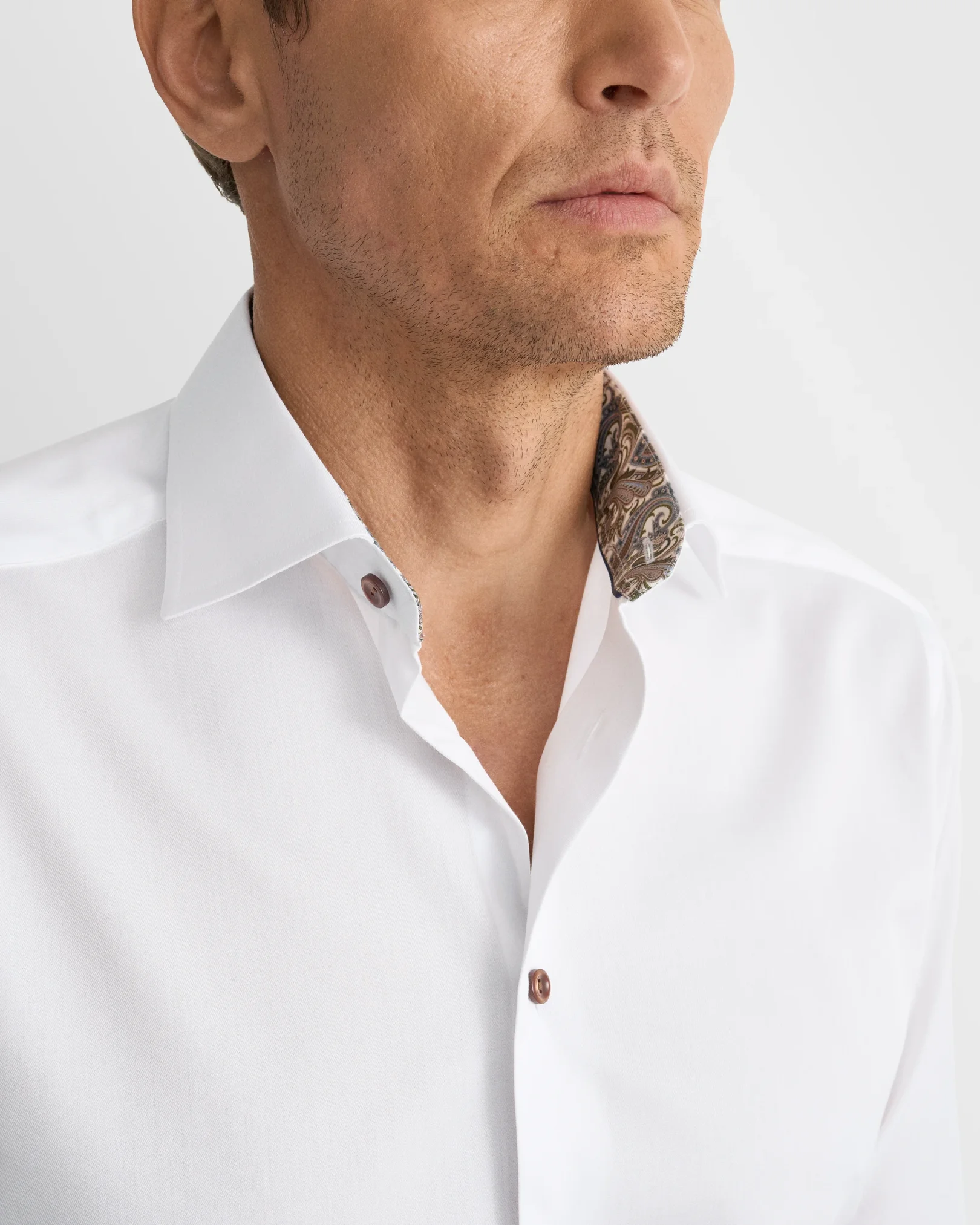 Eton - Paisley Effect Signature Twill Shirt