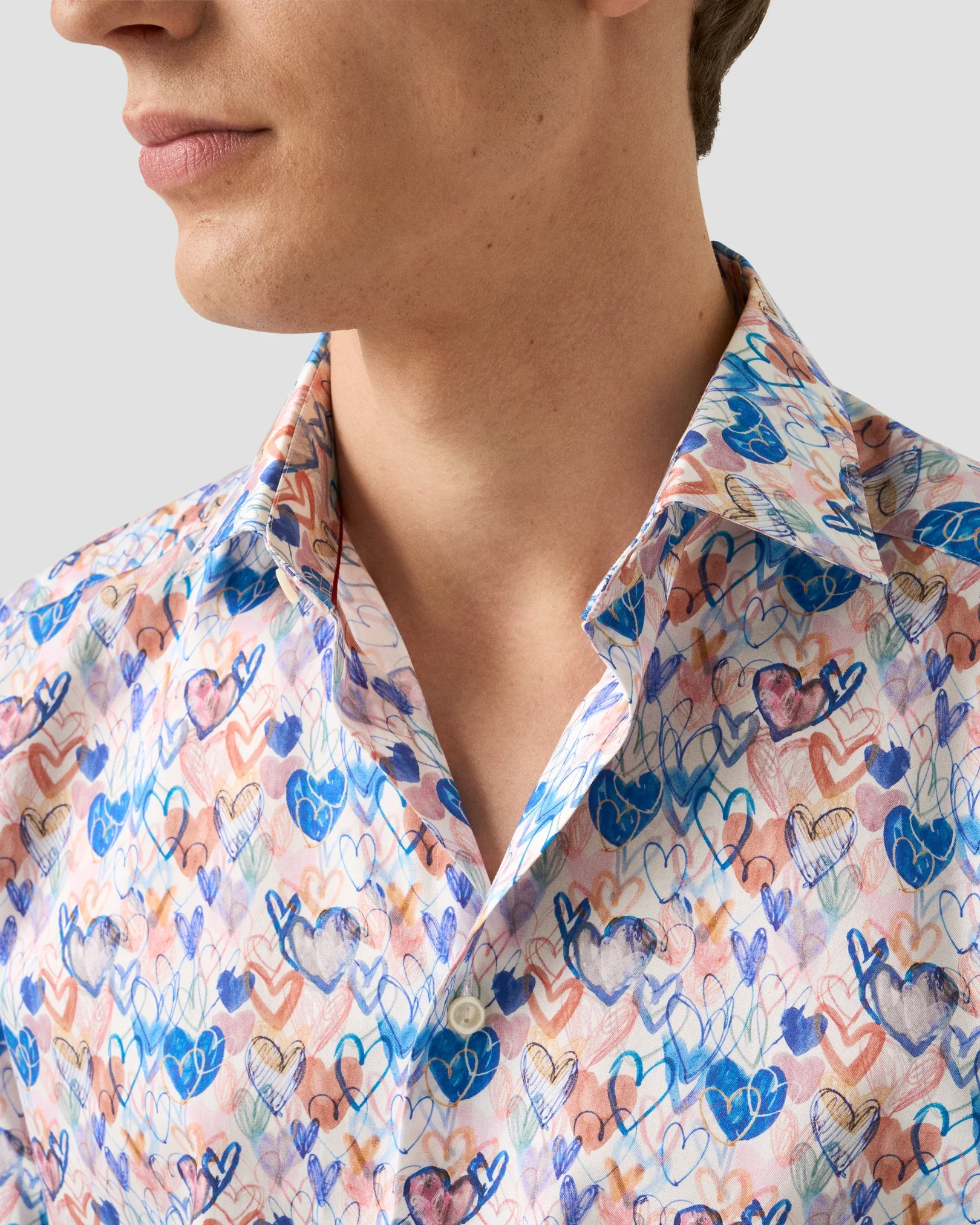 Eton - valentines print shirt