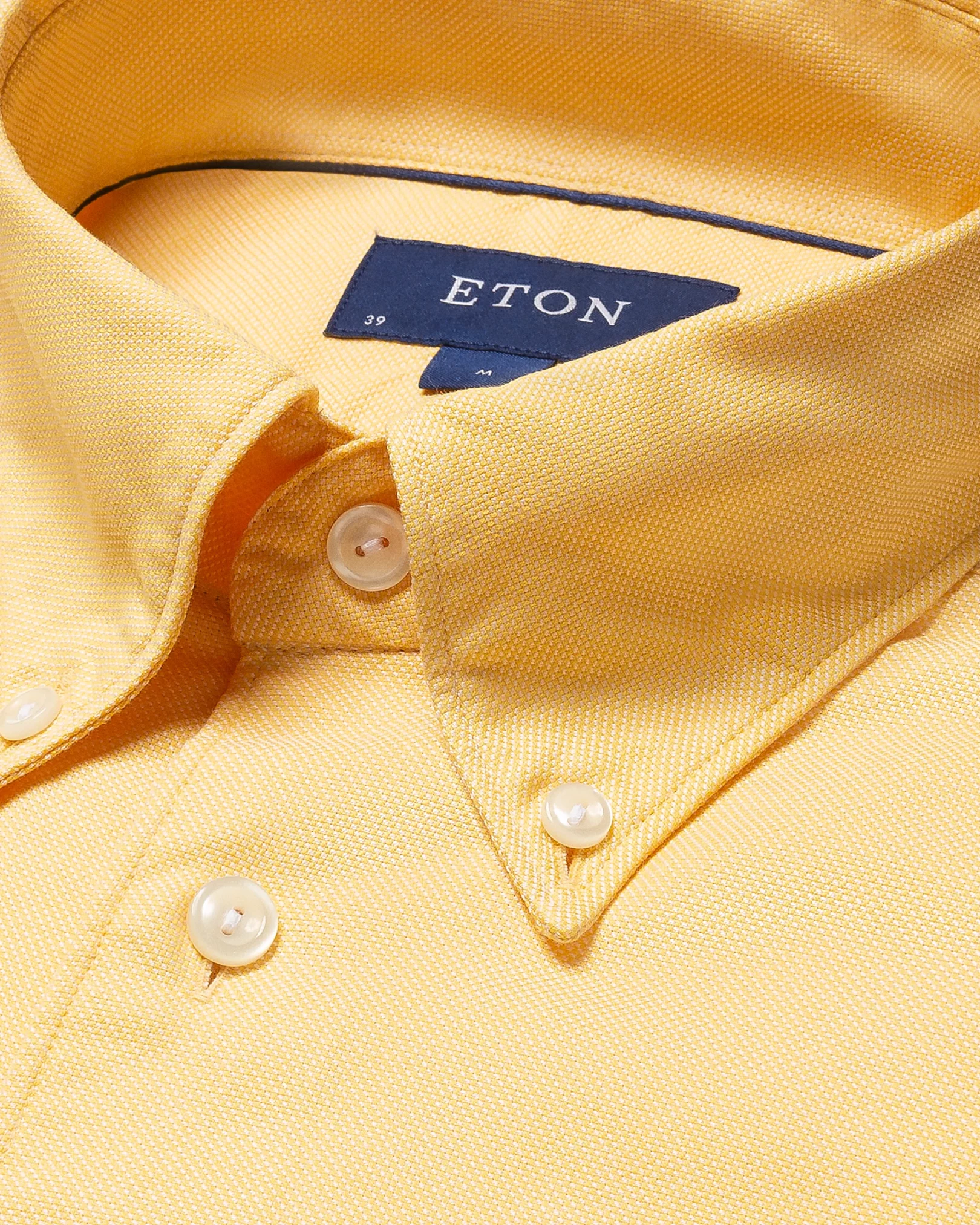 Eton - yellow royal oxford tencel buttondown