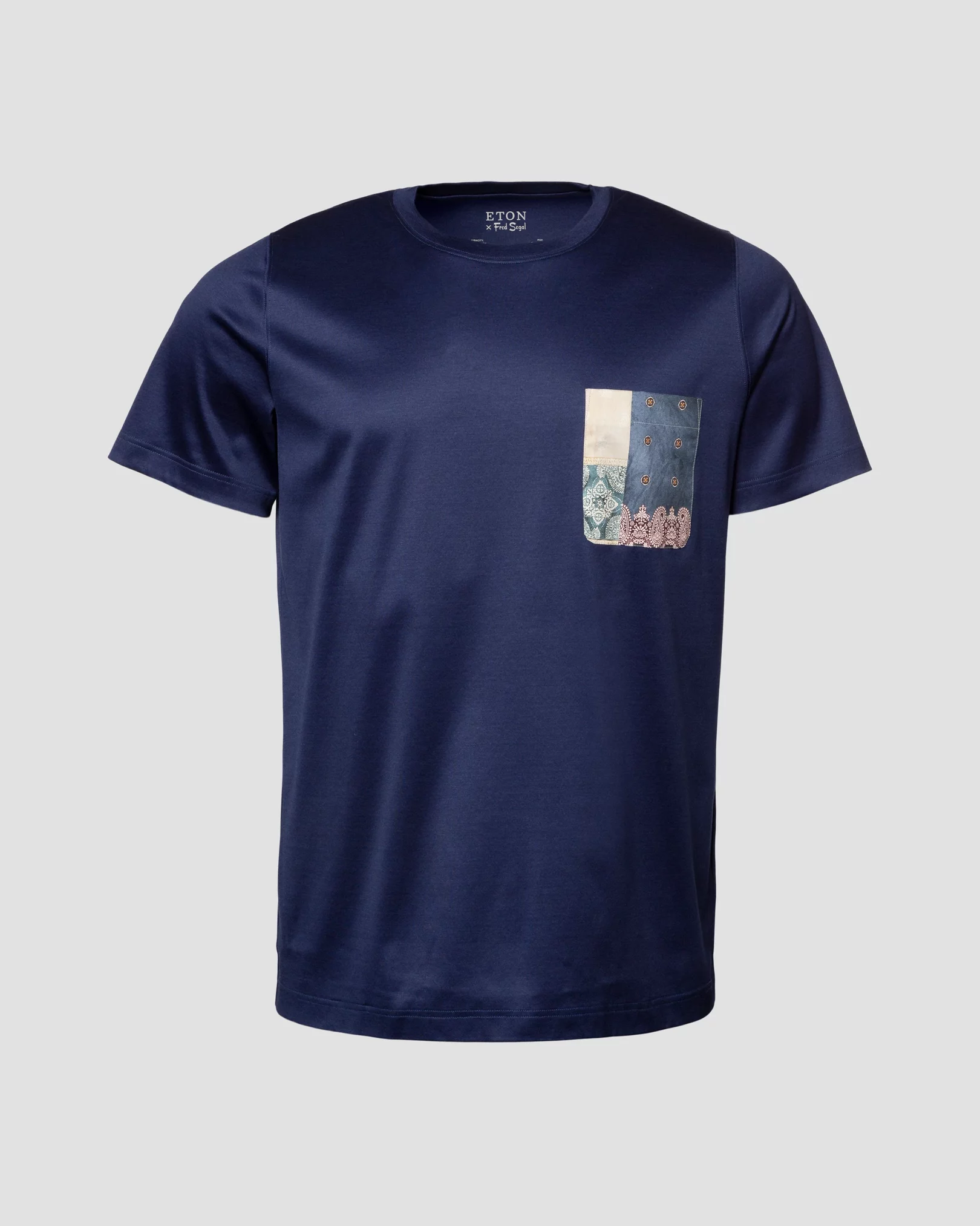 Eton - navy blue jersey t shirt short sleeve