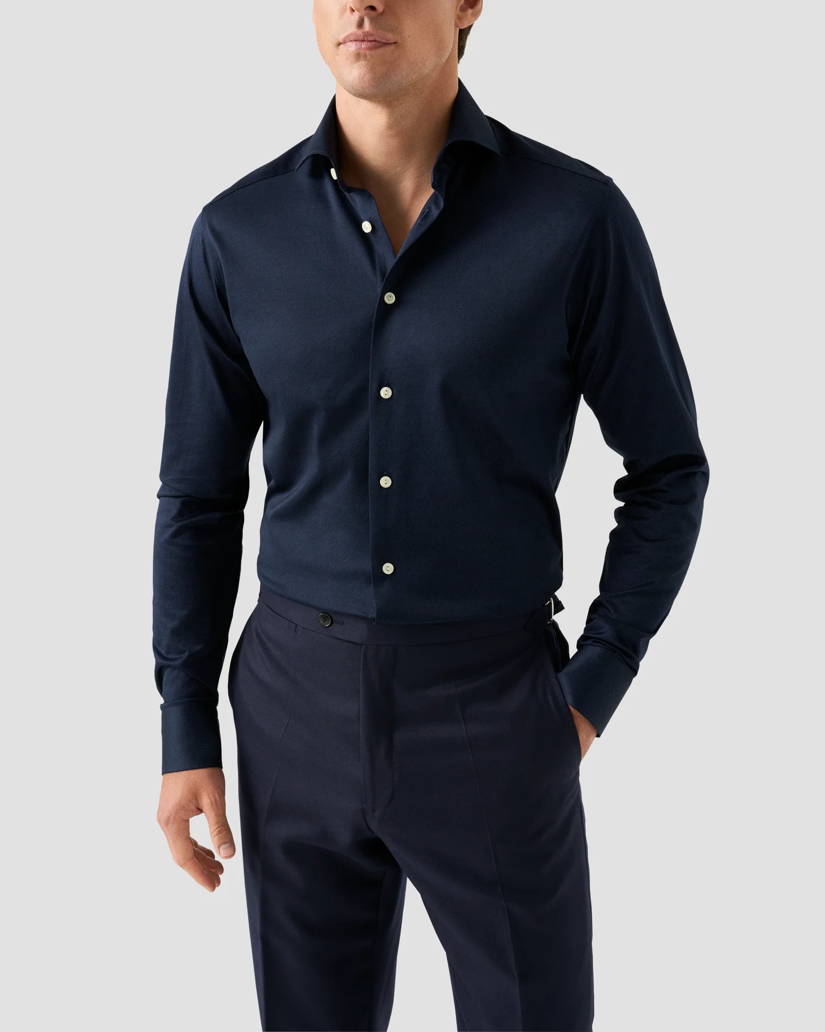 Eton - Blue Knit King Shirt