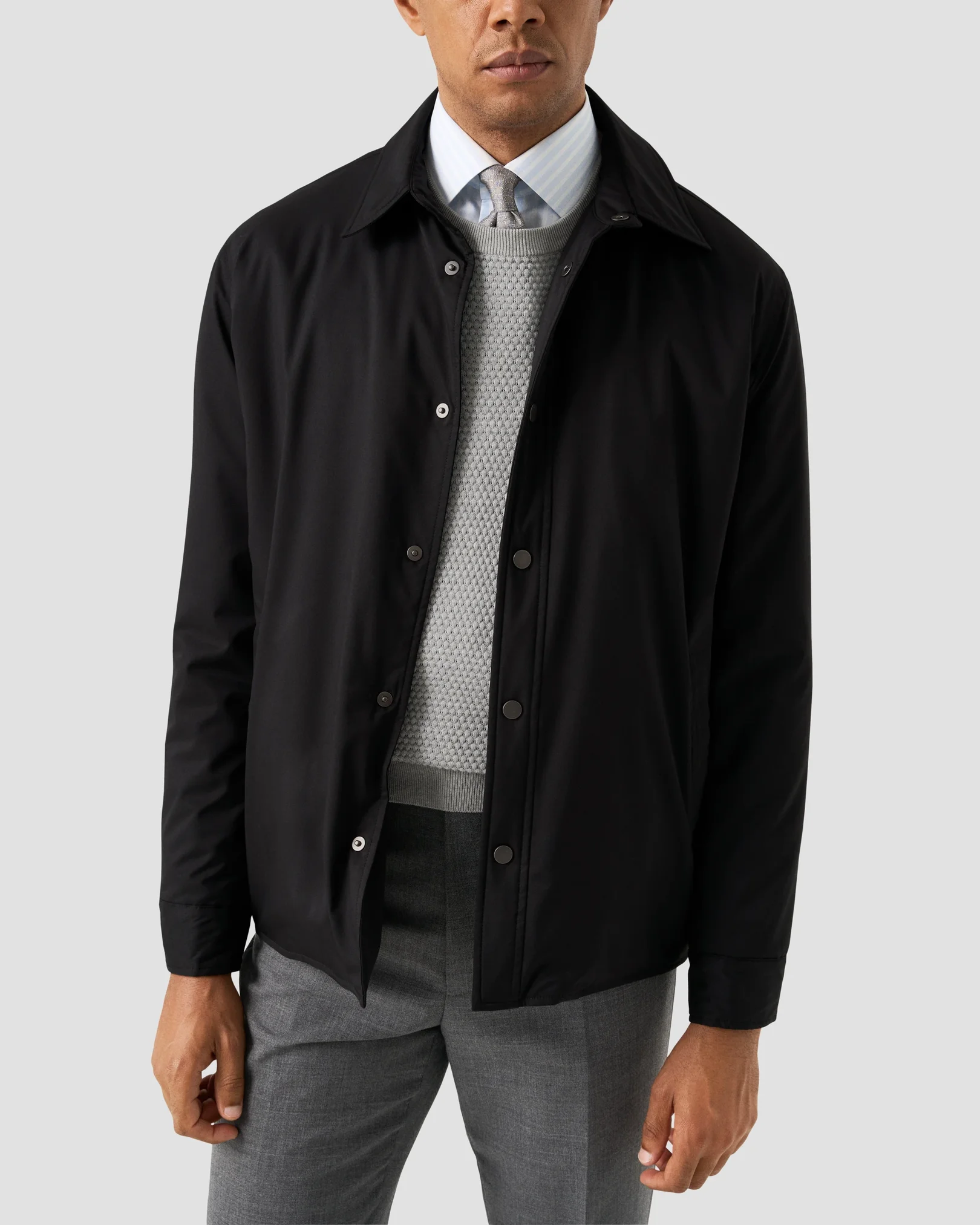 Eton - Structured Knit Crew Neck