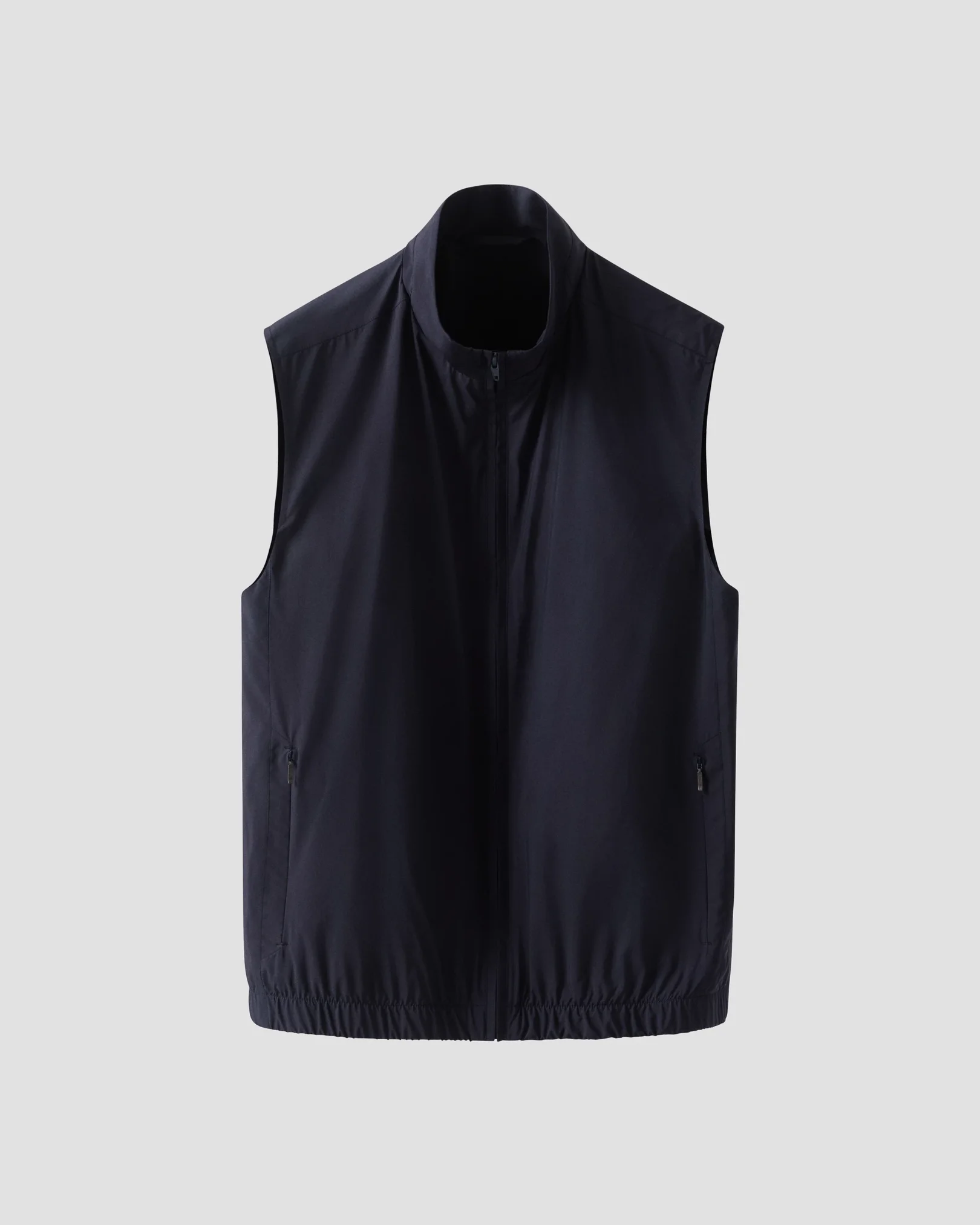 Eton - Solid Wind Vest with elastic hem