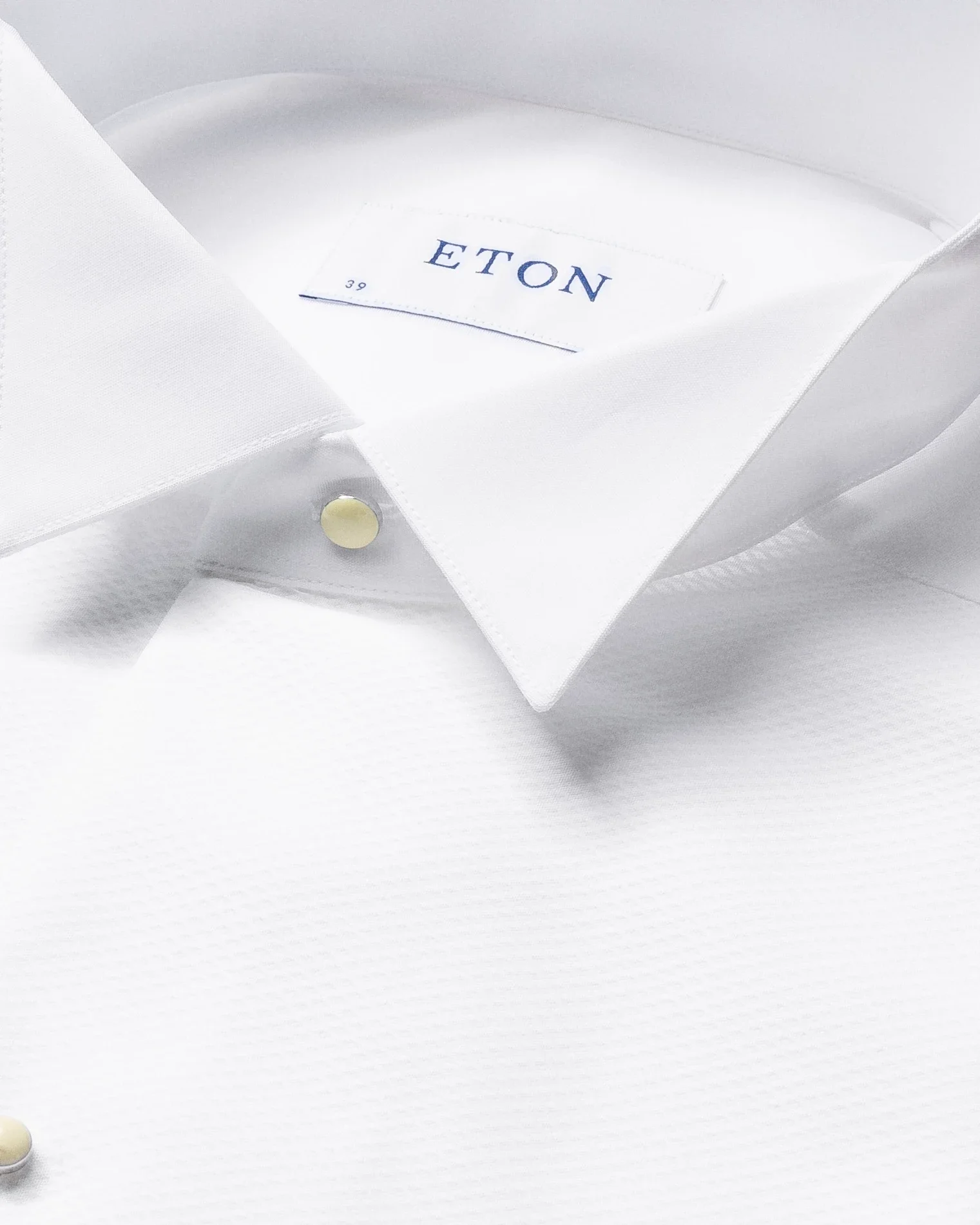 Weißes White-Tie-Hemd aus Piqué