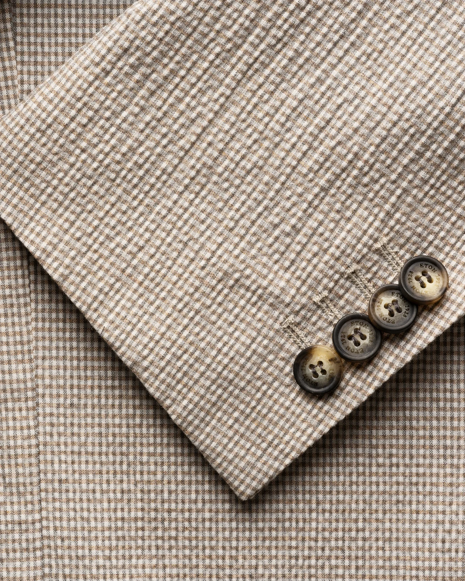 Eton - seersucker cotton soft jacket beige