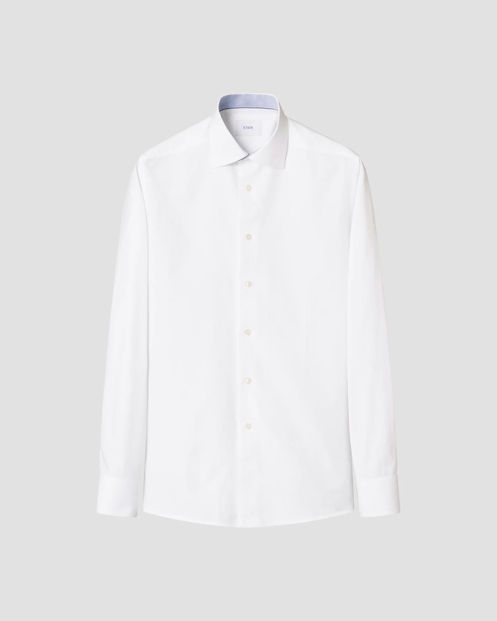 Eton - white solid royal oxford effect shirt