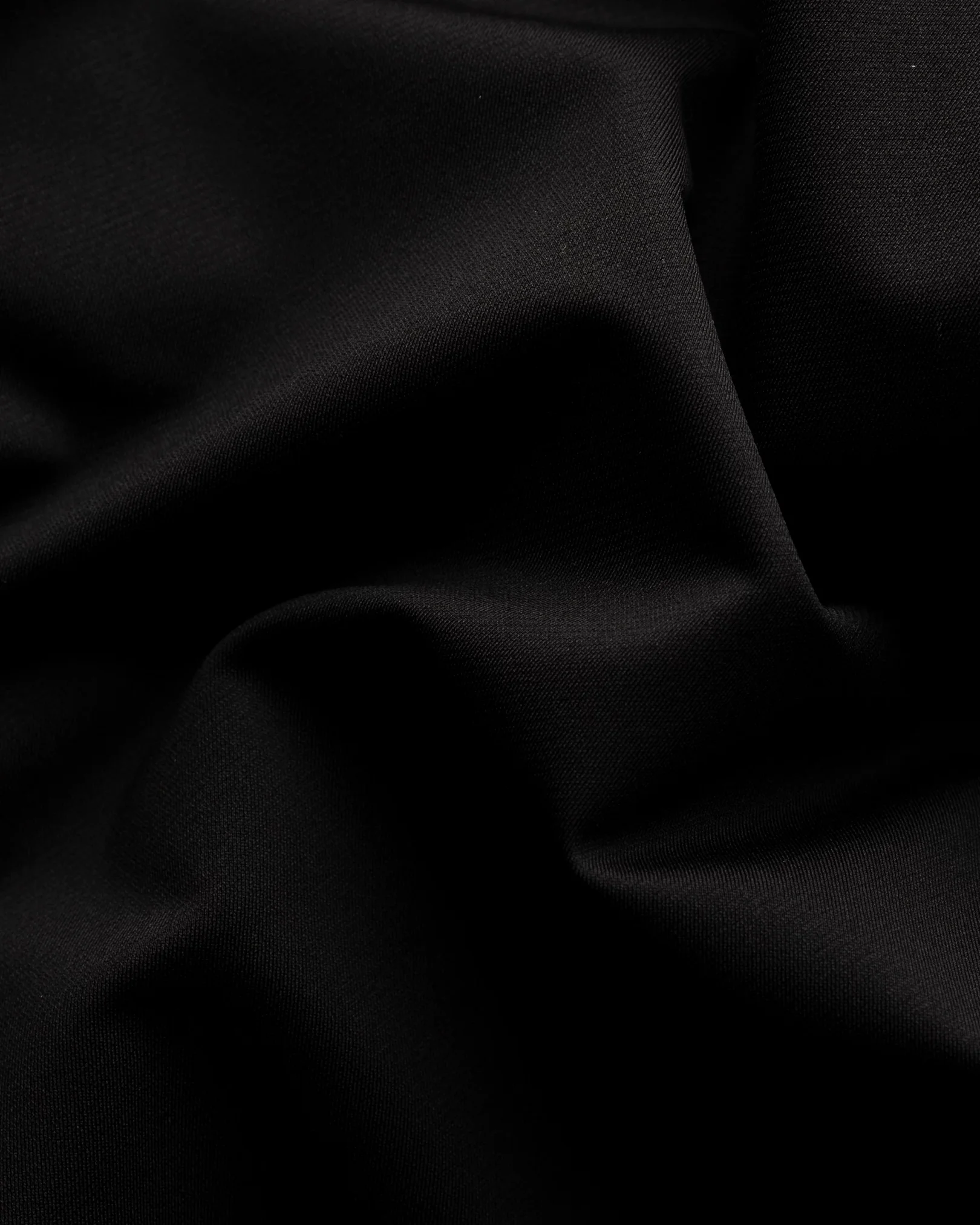 Eton - black semi solid four way stretch shirt