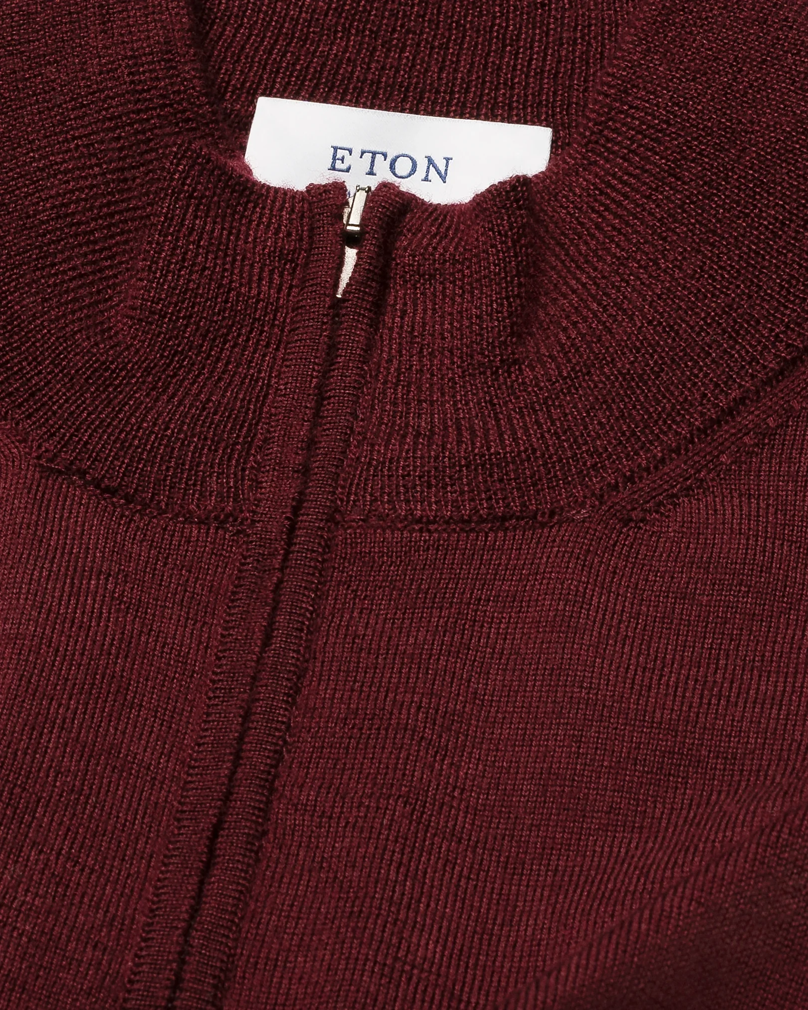 Fine Knit Half Zip Polo