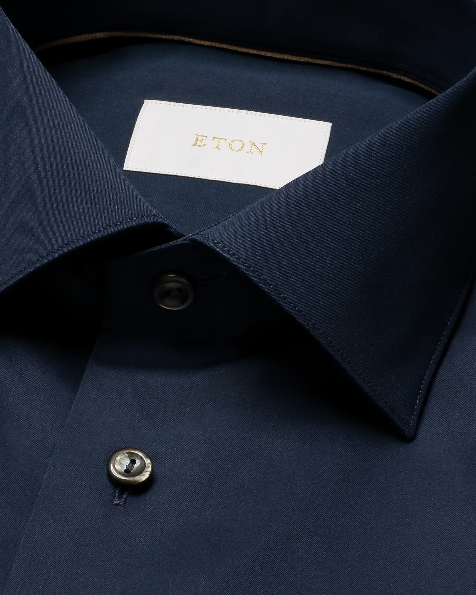 Eton - navy blue twill elevated shirt