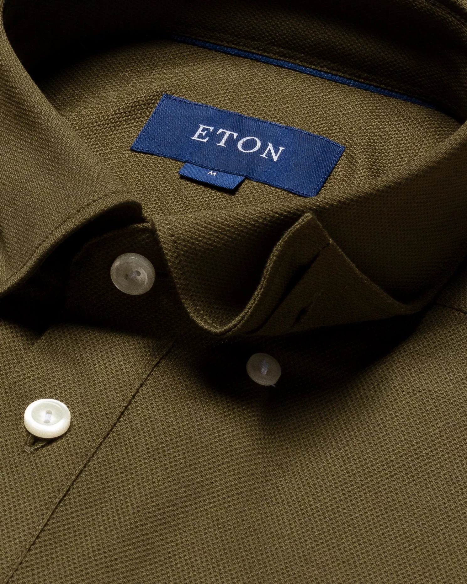 Eton - green polo shirt long sleeved