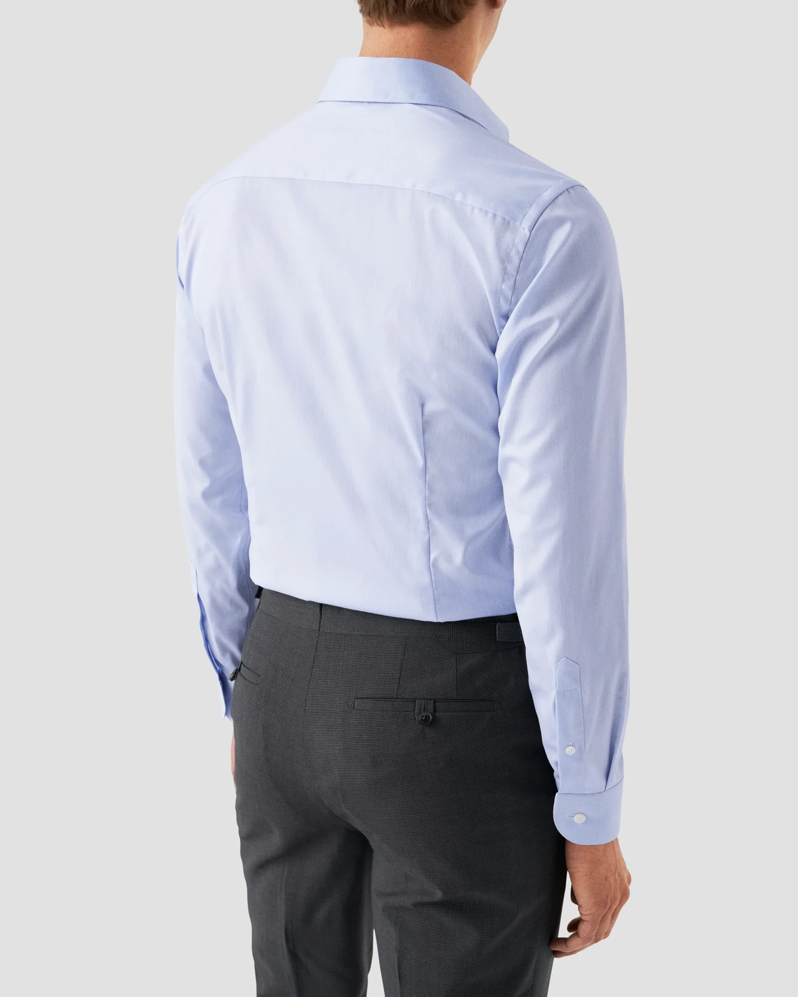 Eton - Light Blue Signature Twill Shirt - Wide Spread Collar