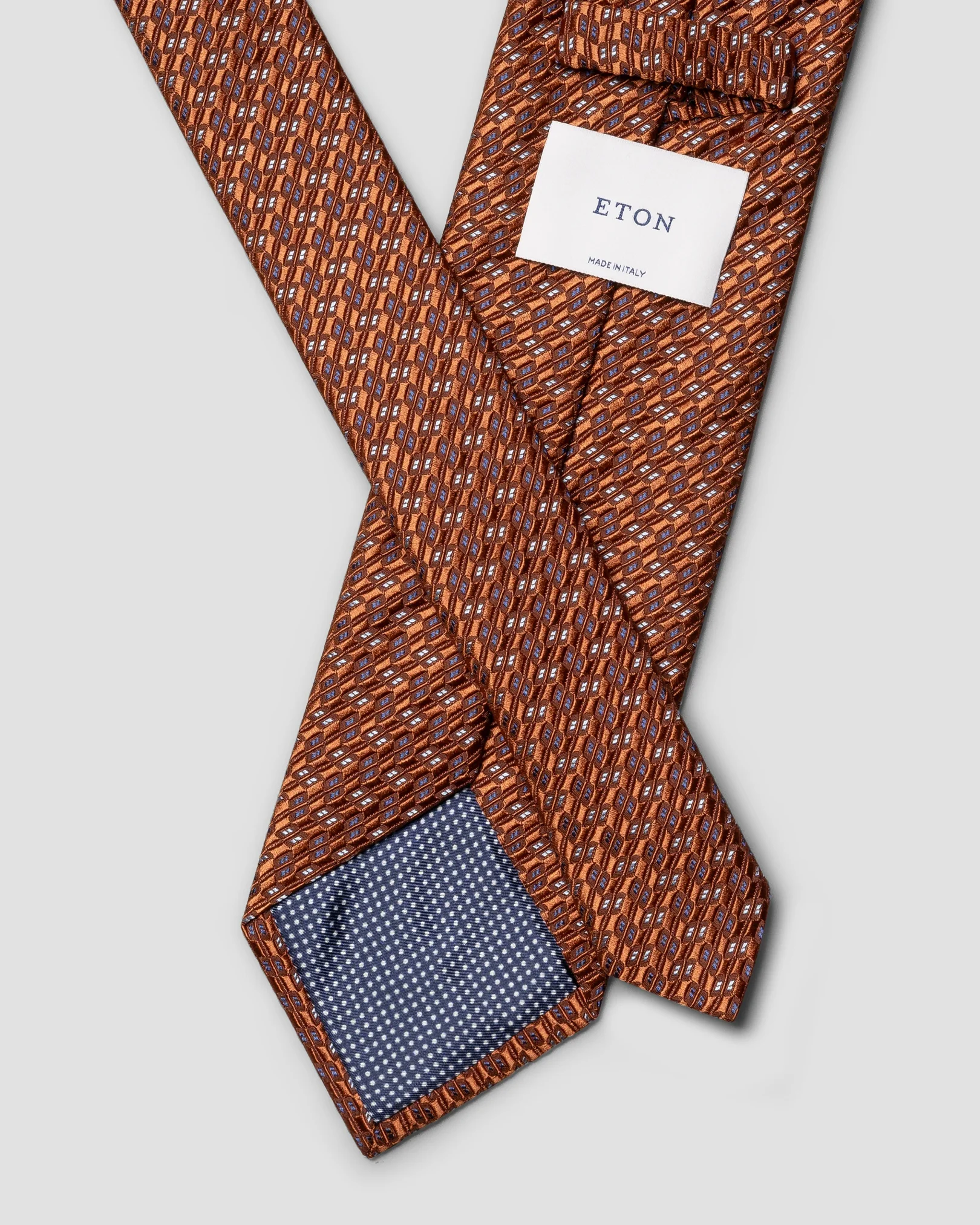 Eton - geometric woven silk256 tie