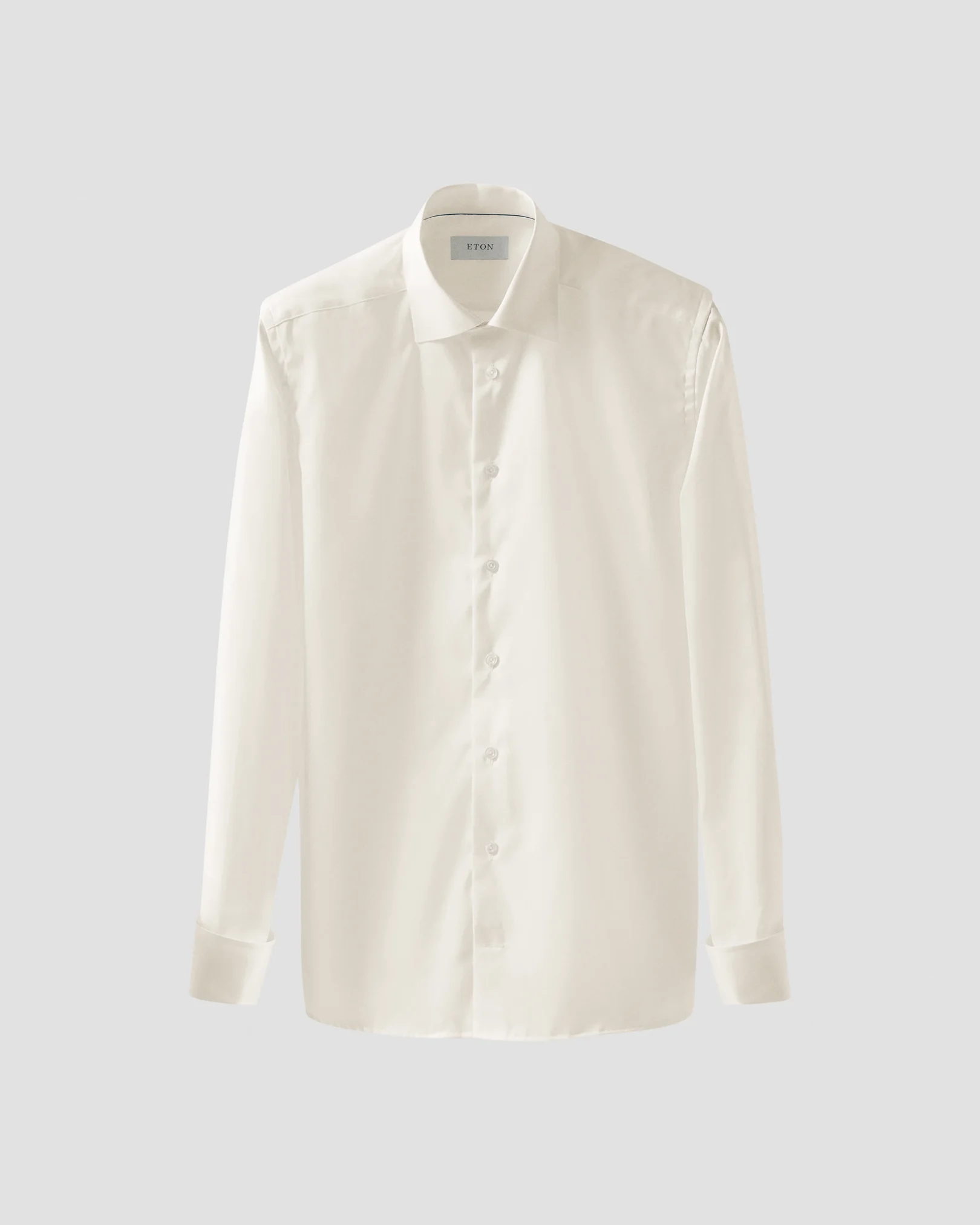 Eton - white solid signature twill french cuff shirt