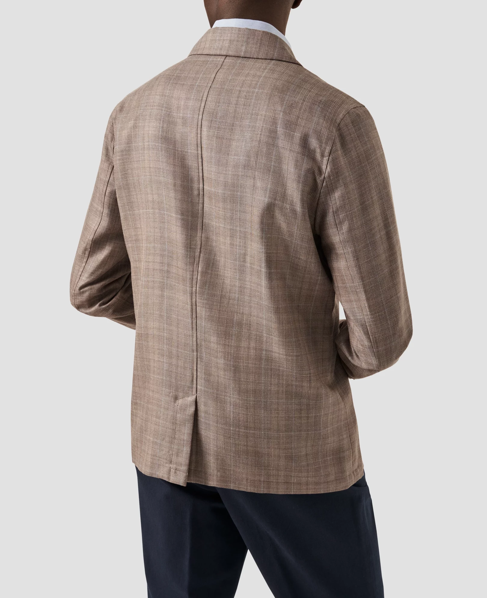 Eton - beige wool linen overshirt