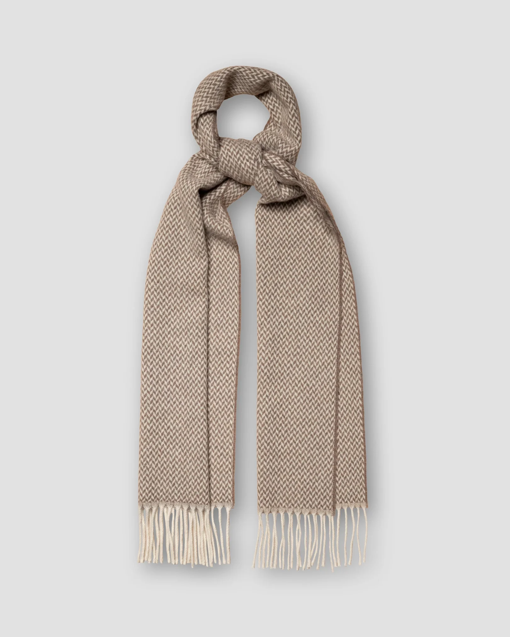 Eton - brown herringbone scarf