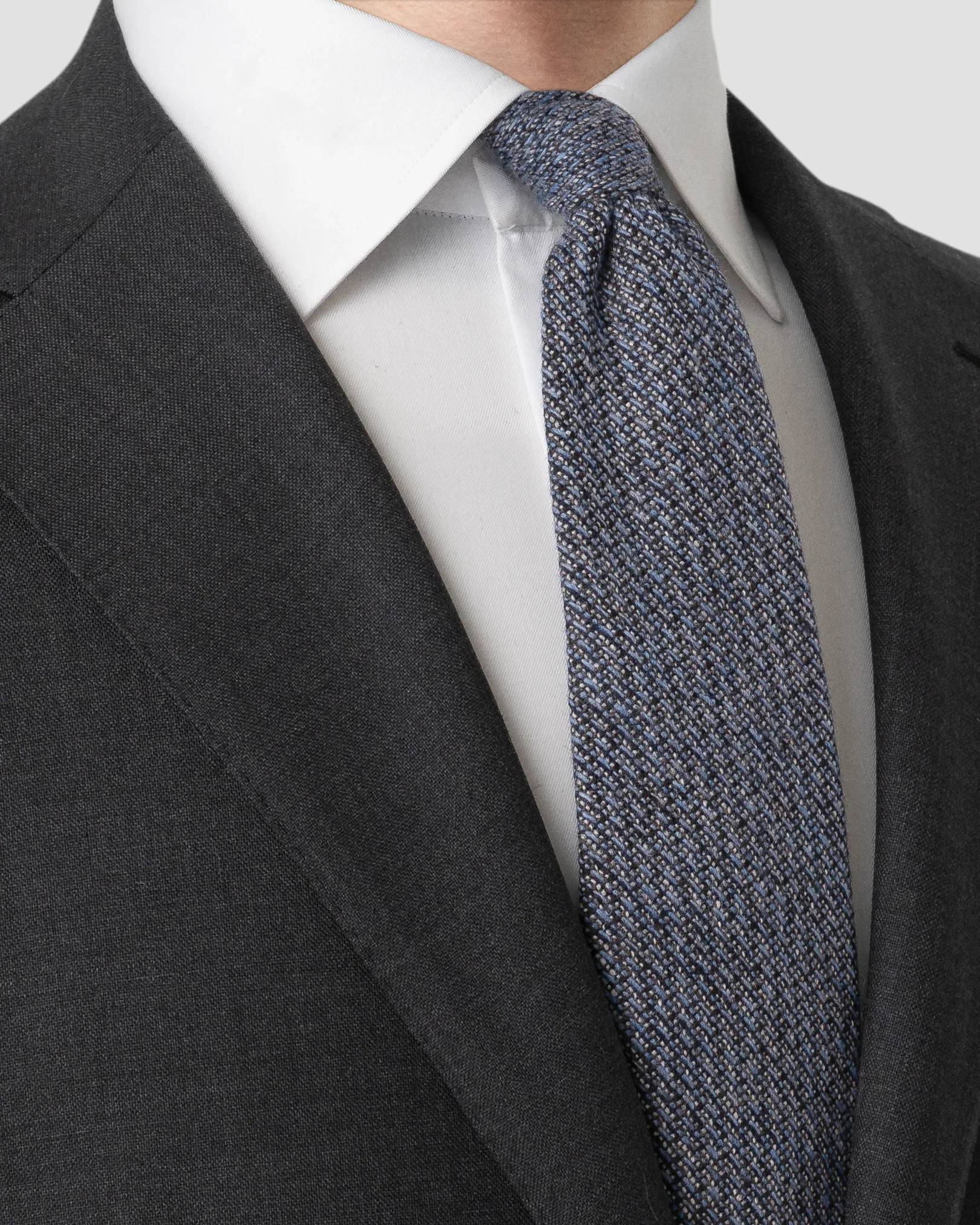 Eton - semi solid wool tie