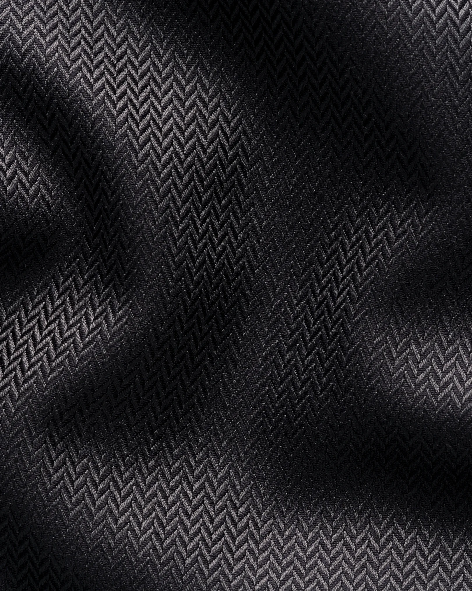 Eton - black herringbone signature twill shirt