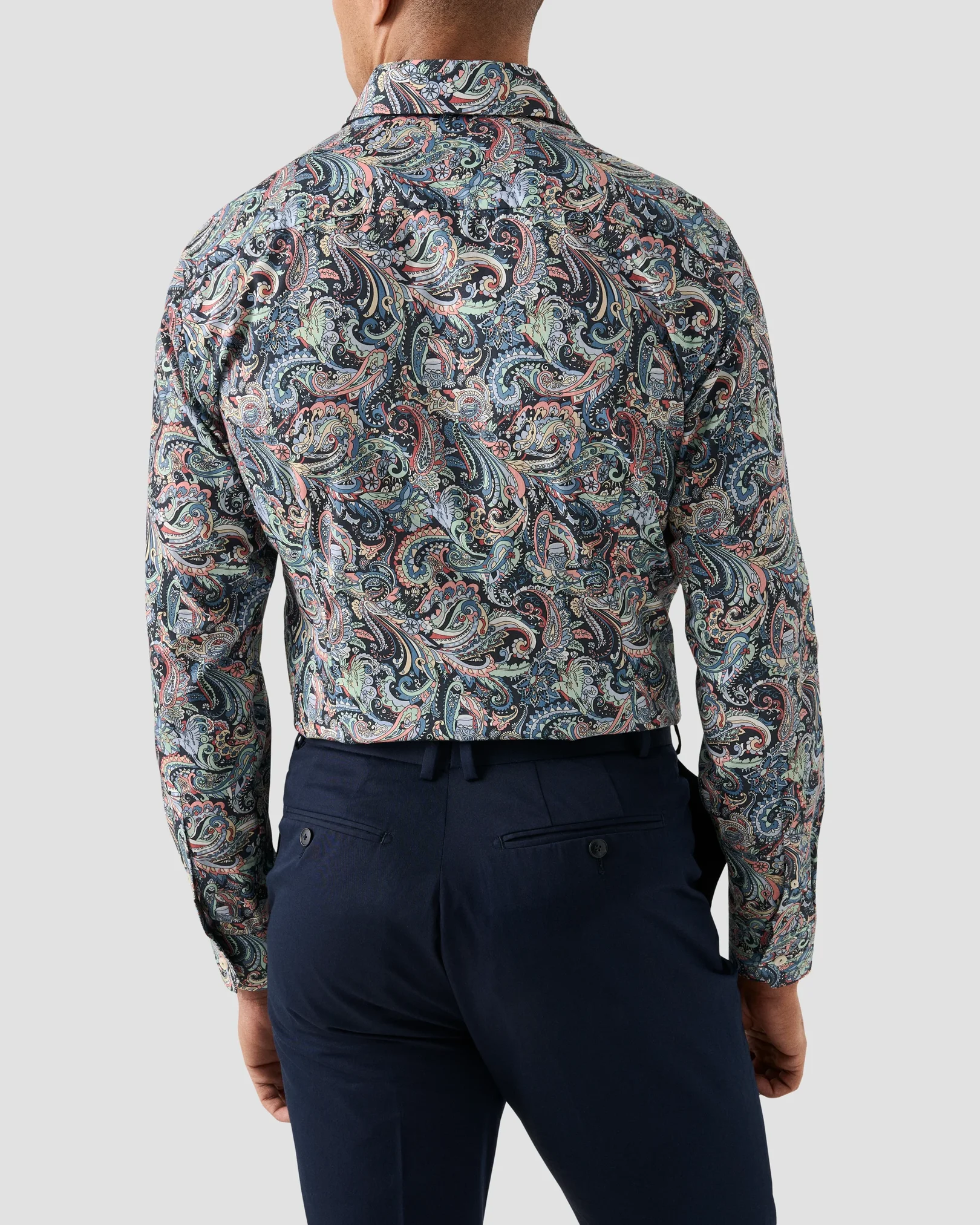 Eton - multi paisley signature twill shirt