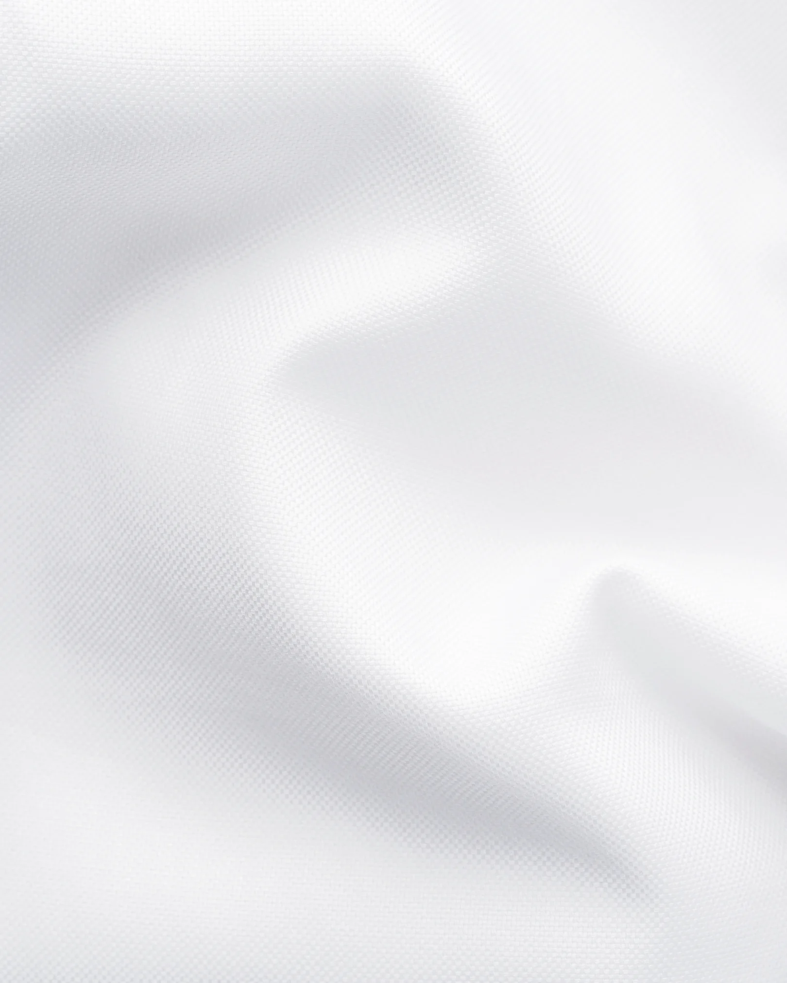 Eton - white solid oxford shirt button down rounded single casual fit