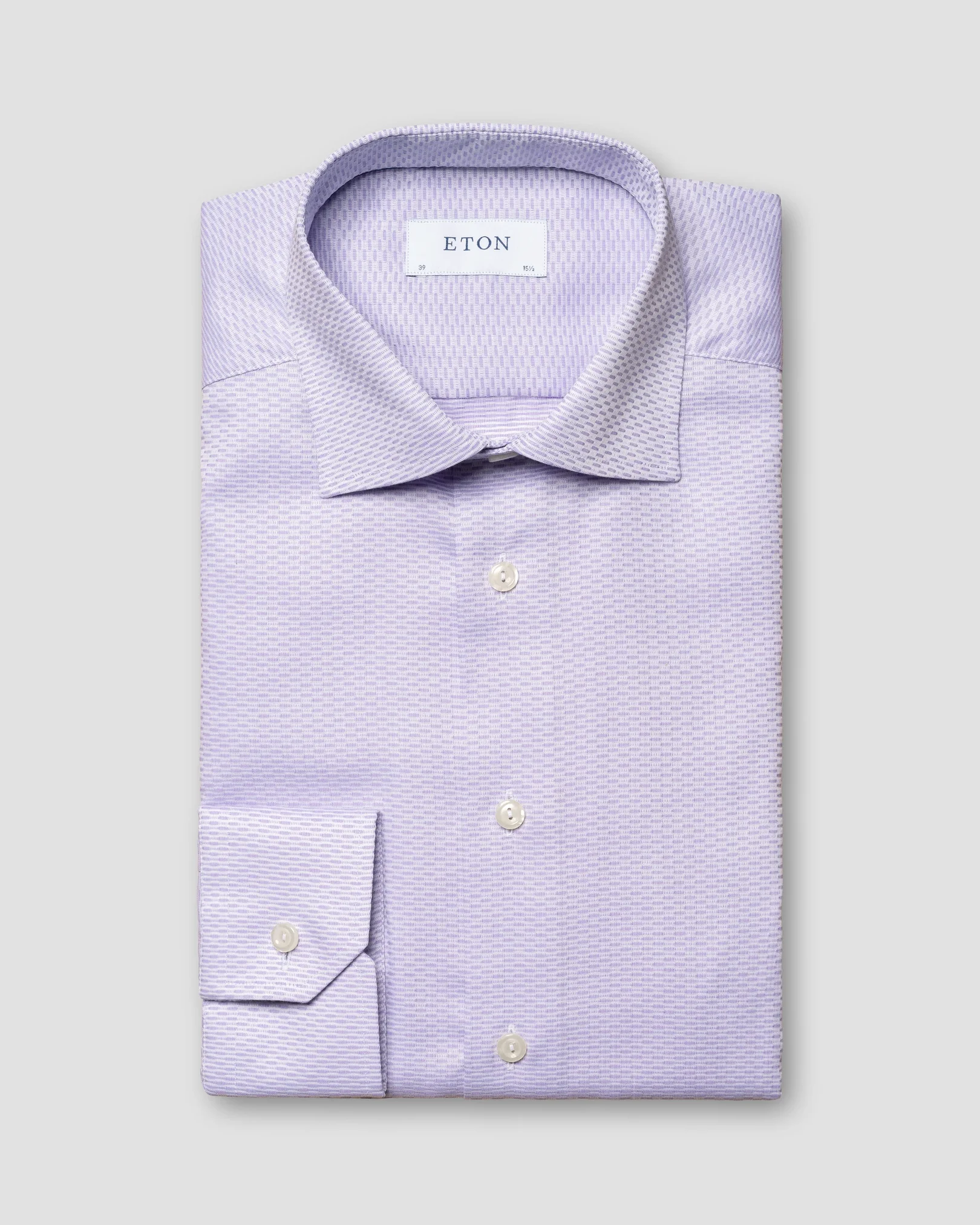 Eton - light purple twill micro pattern