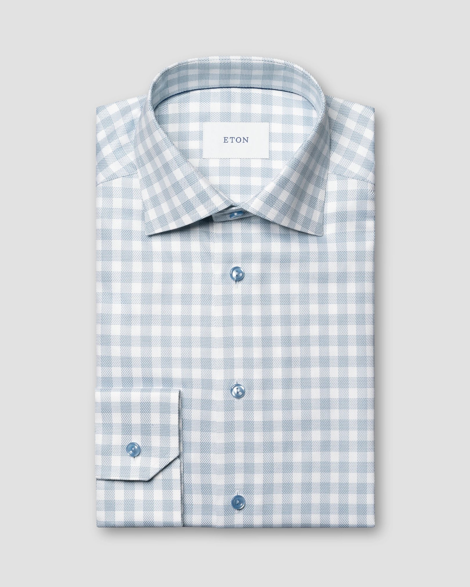 Eton - Chemise en twill signature à carreaux