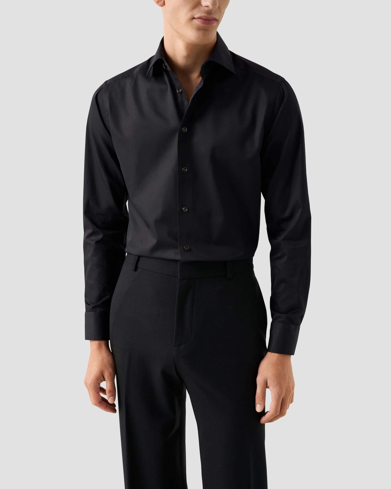 Eton - Hochwertiges Twill-Hemd in Uni-Farbe
