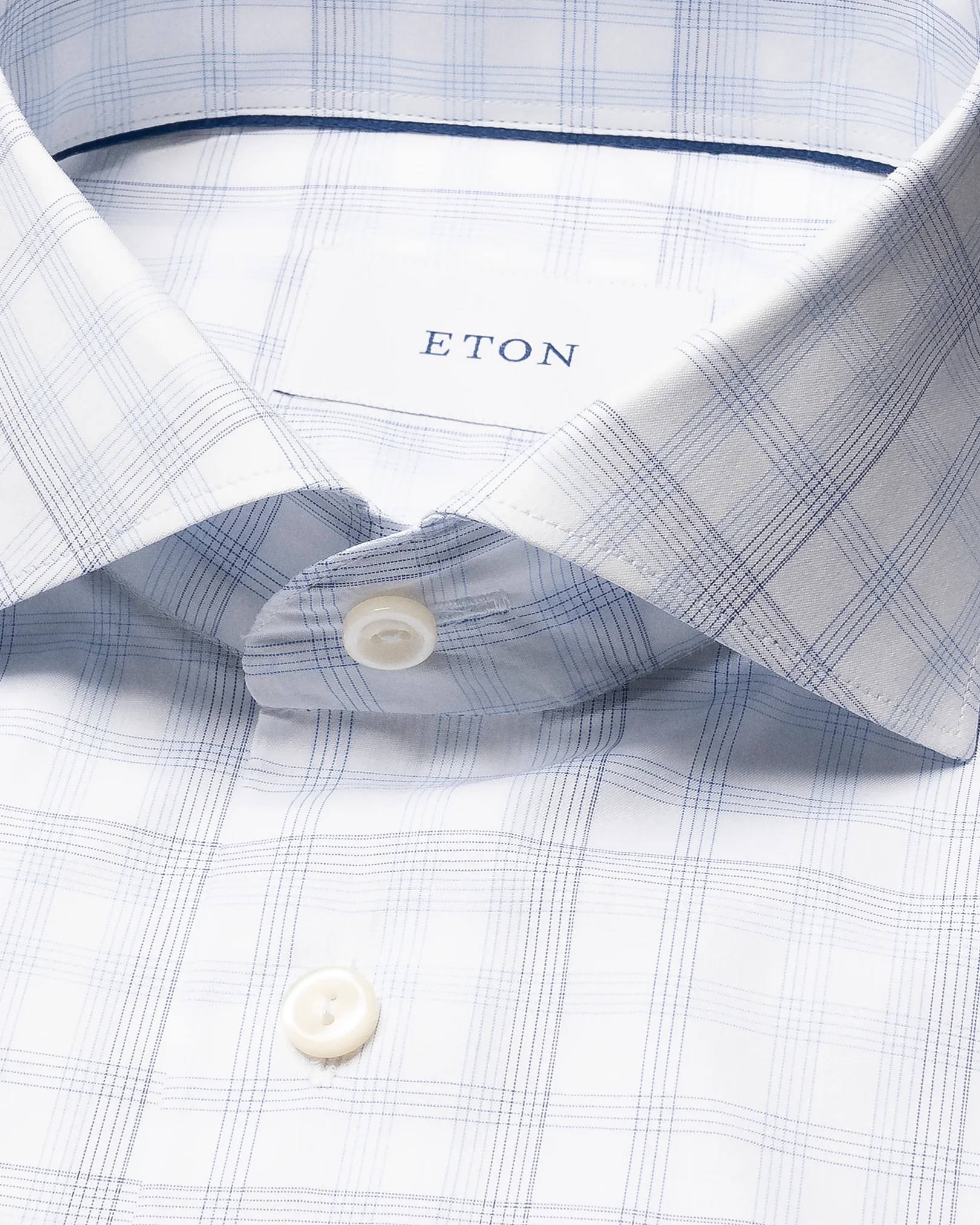 Eton - plaid breeze poplin shirt