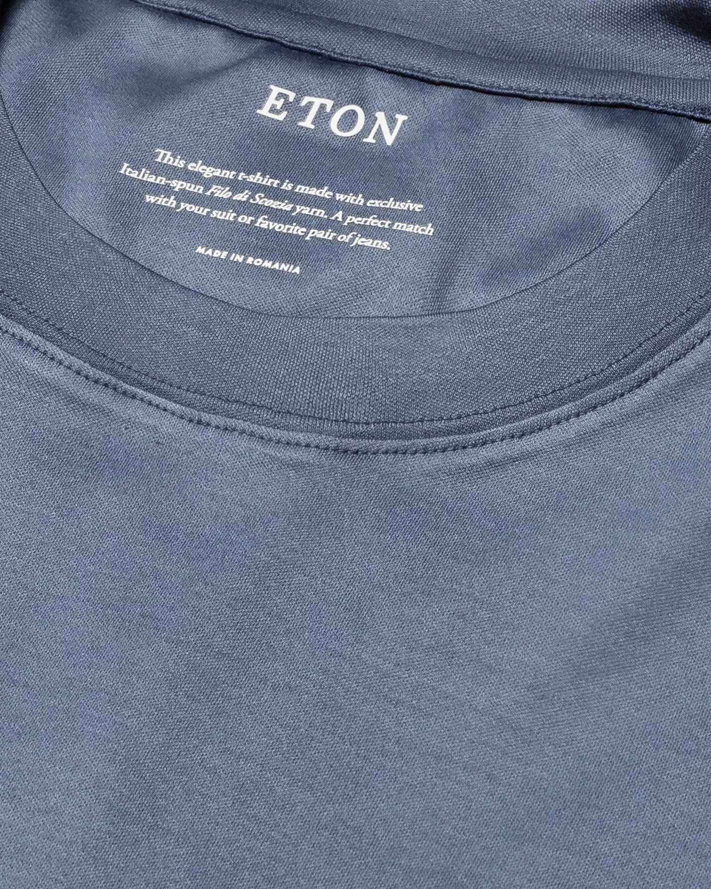 Eton - dark gray filo di scozia t shirt t shirt short sleeve boxfit