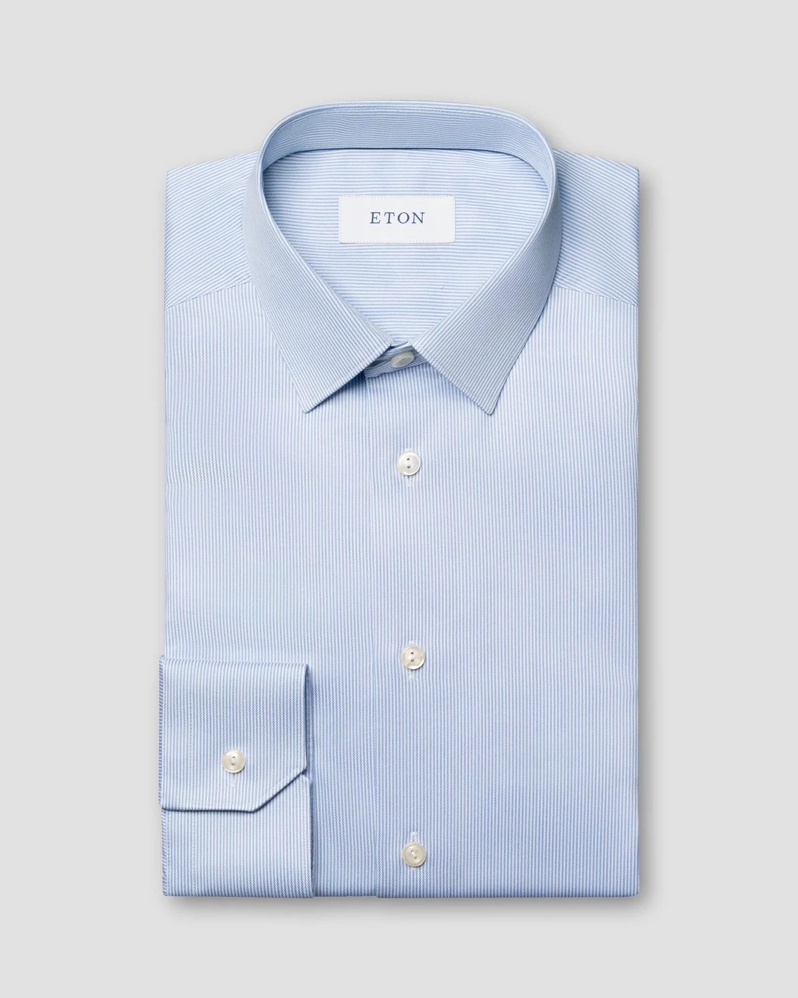 Eton - pointed collar twill shirt