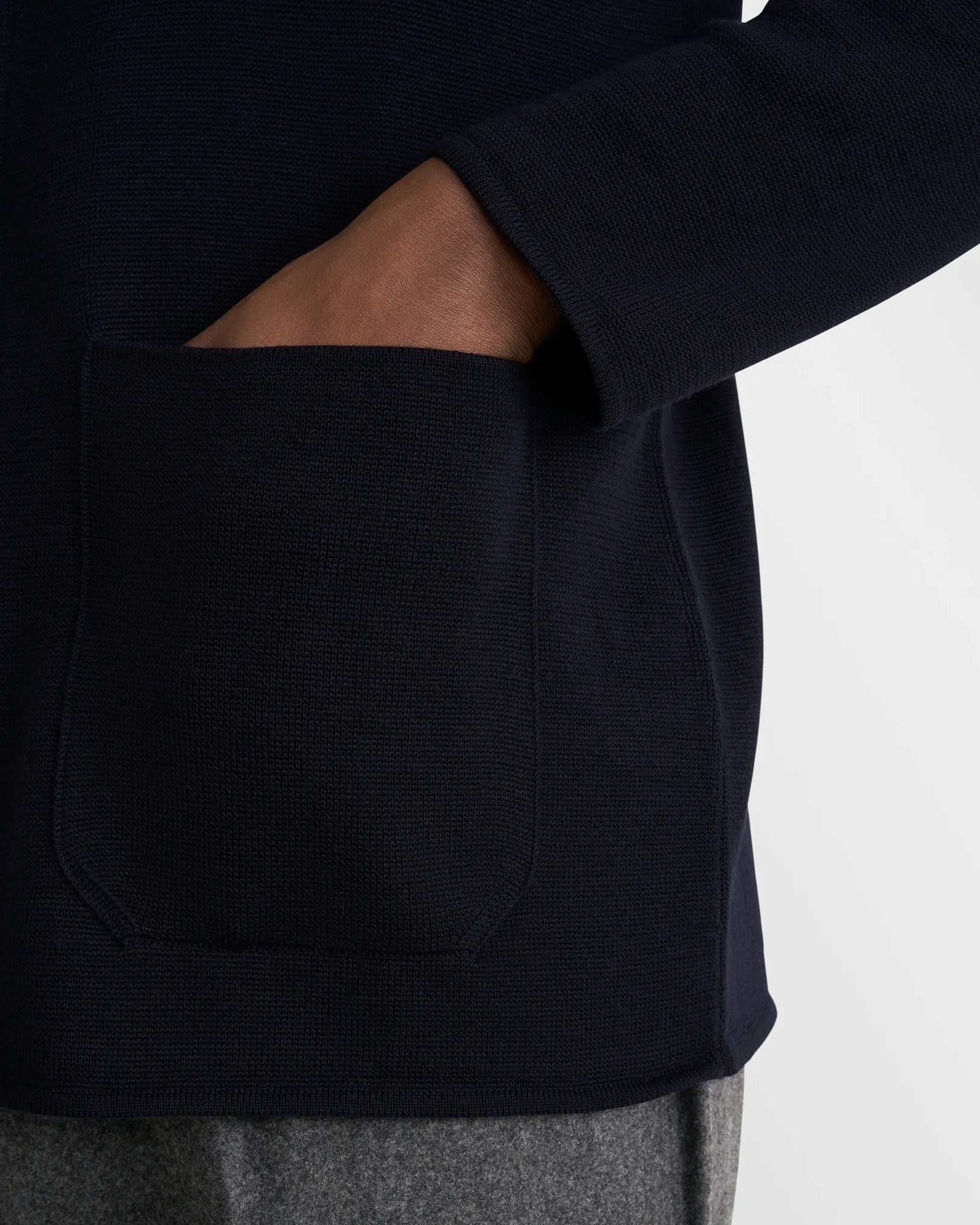 Eton - merino milano knit overshirt
