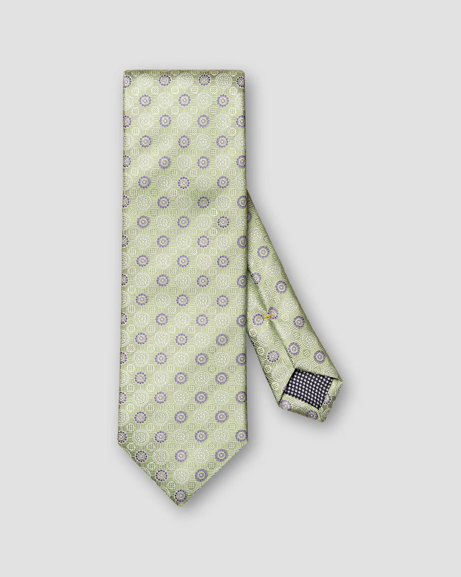 Eton - mid green jacquard tie