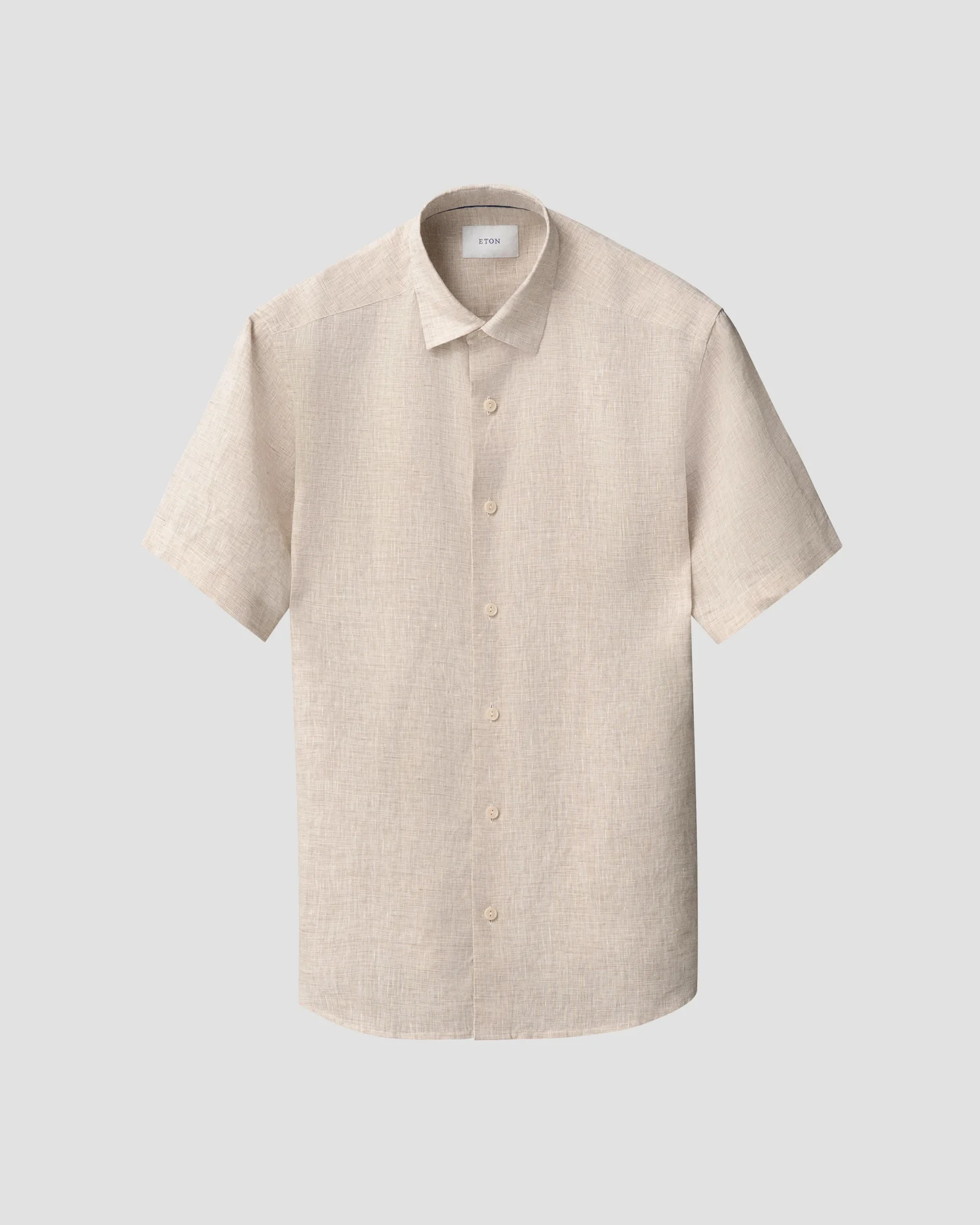 Eton - solid linen short sleeve shirt