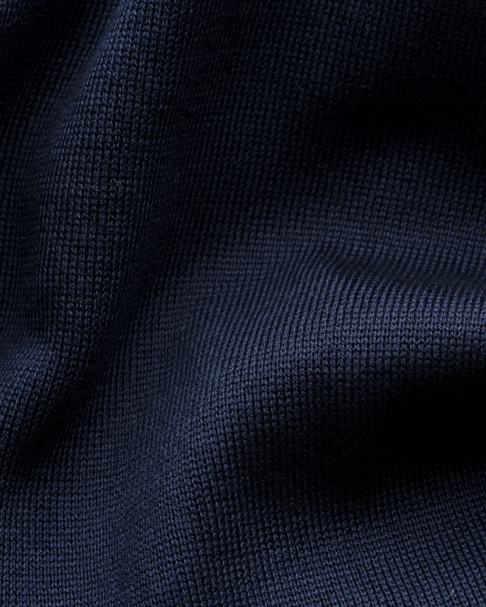 Eton - navy blue milano knit overshirt