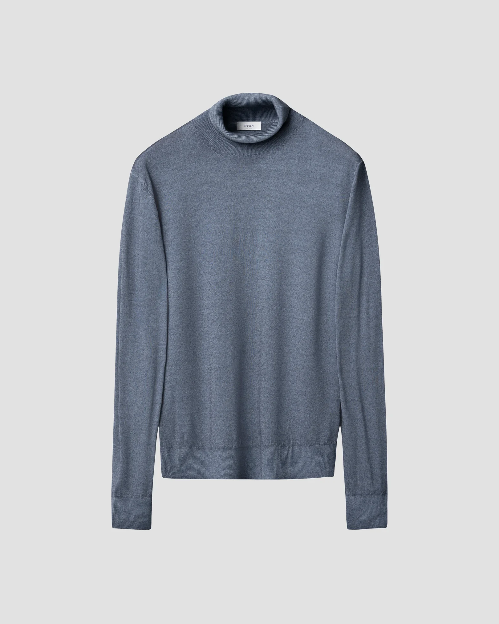 Eton - light blue merino vintage turtle neck