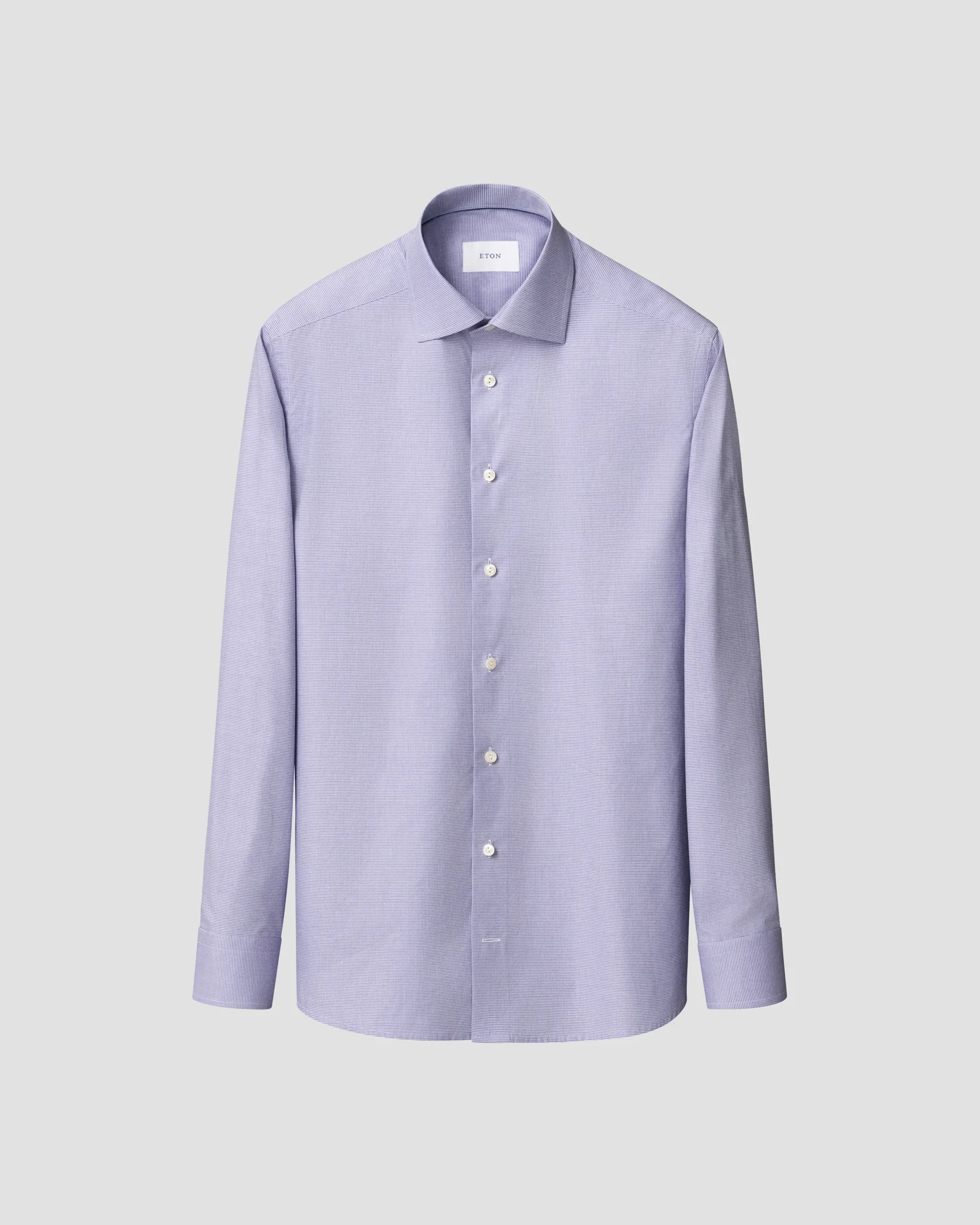 Eton - 256 micro check twill shirt