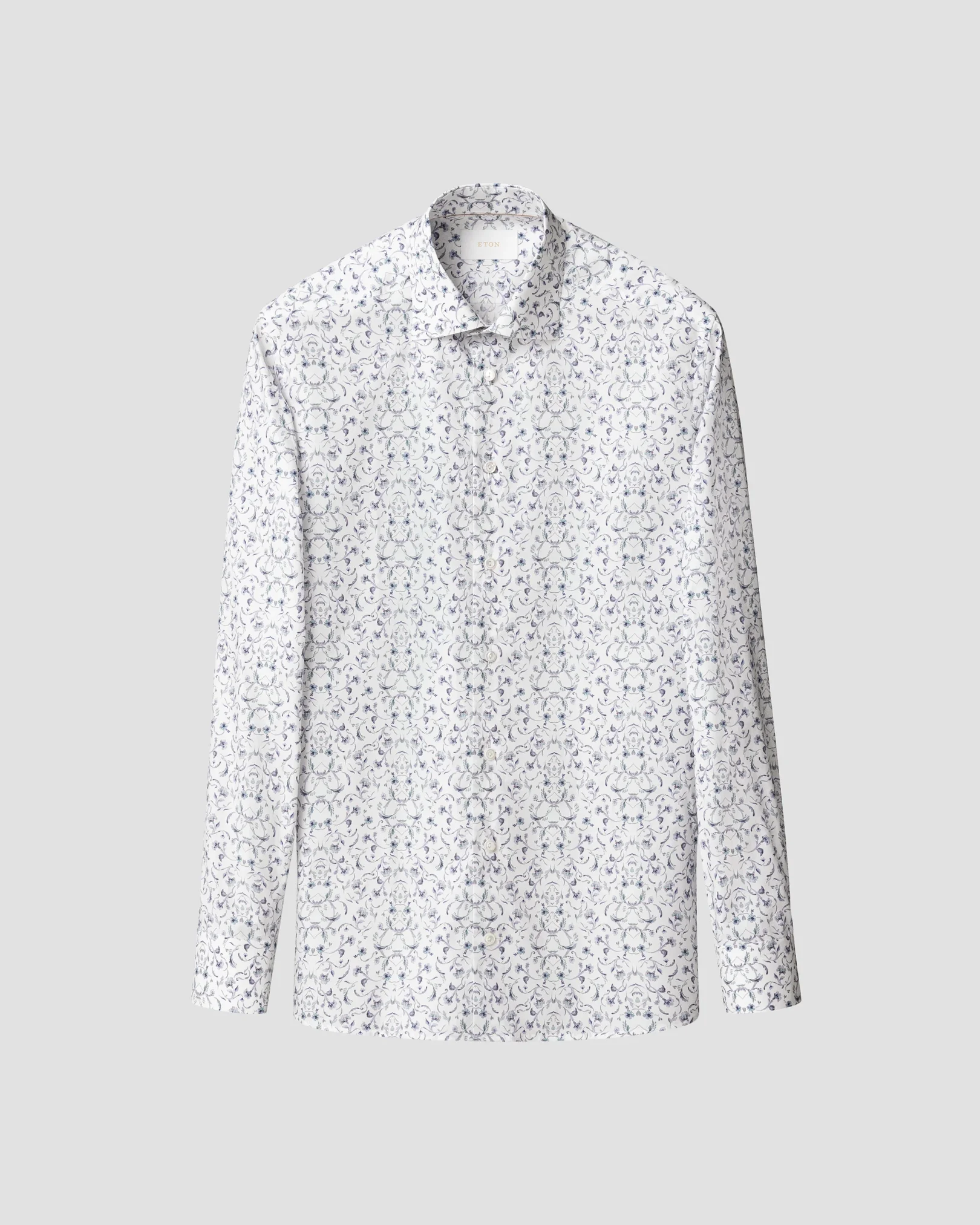 Eton - floral fine twill shirt cut away single slim