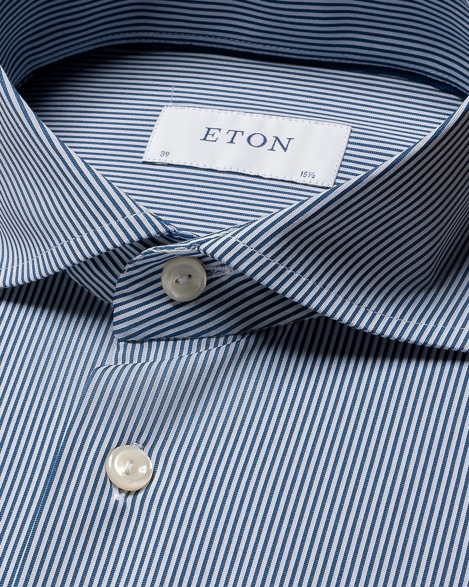 Eton - dark blue 4 way stretch wide spread