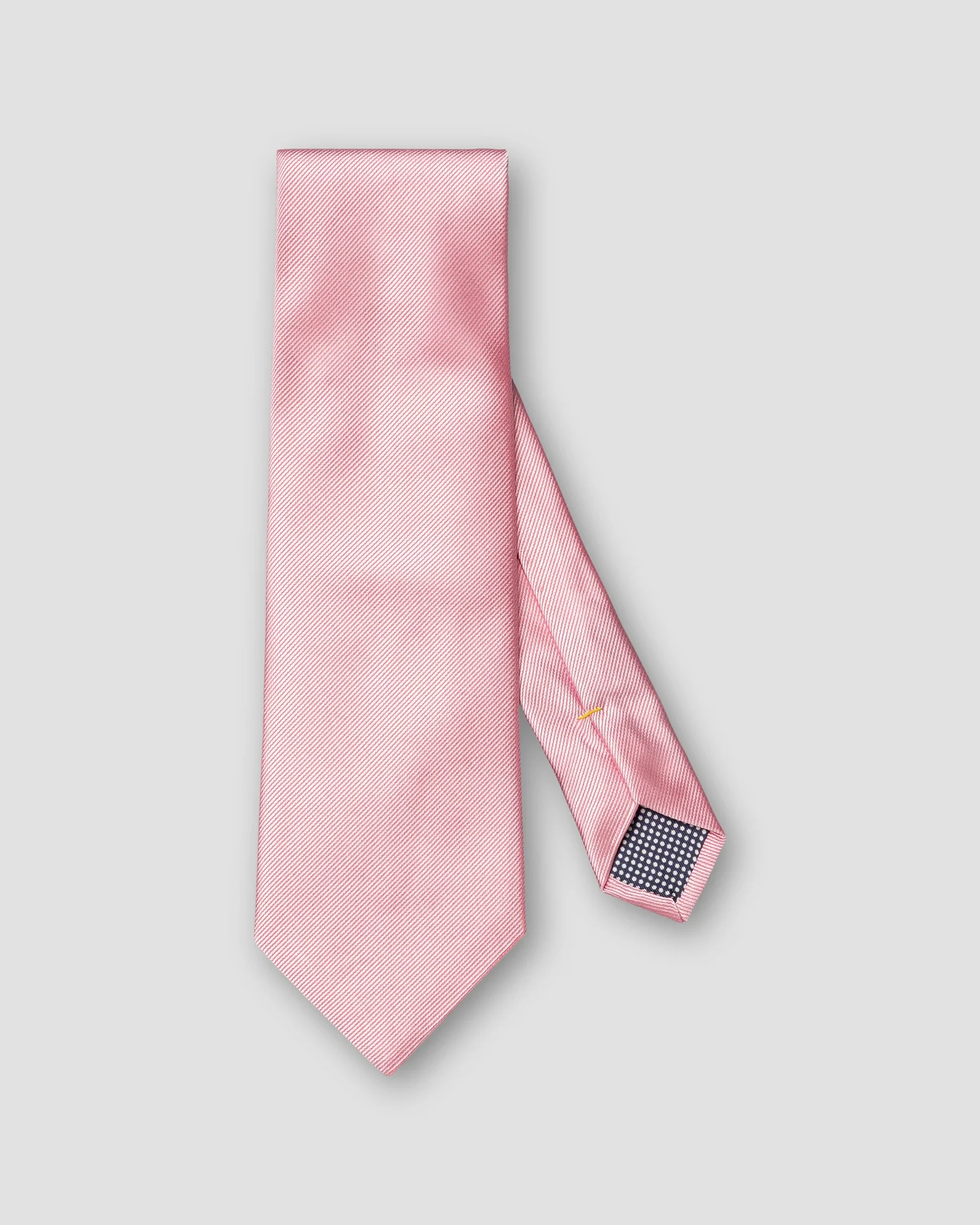 Eton - pink solid silk twill tie