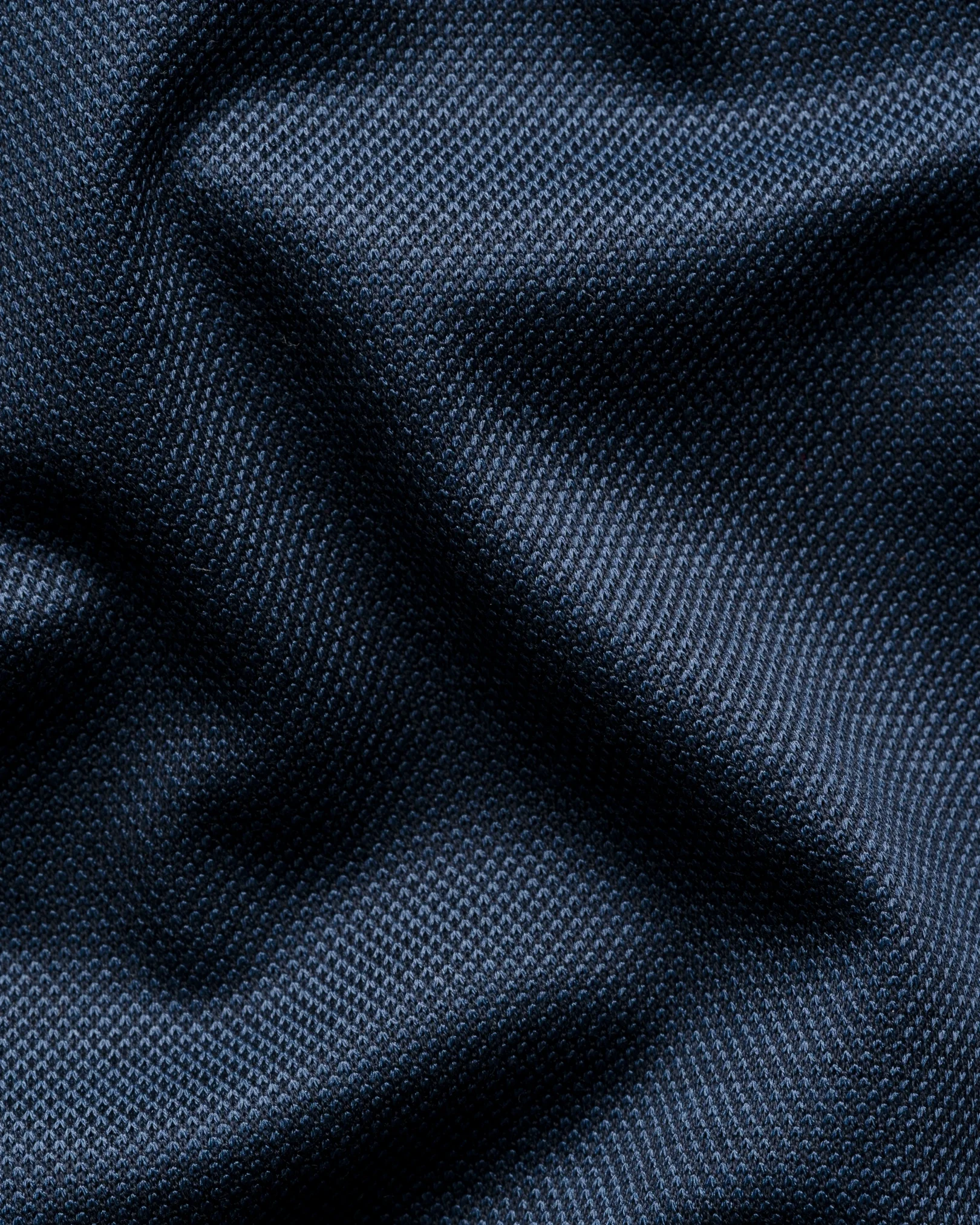 Eton - filo di scozia oxford polo shirt navy blue filo di scozia oxford polo shirt