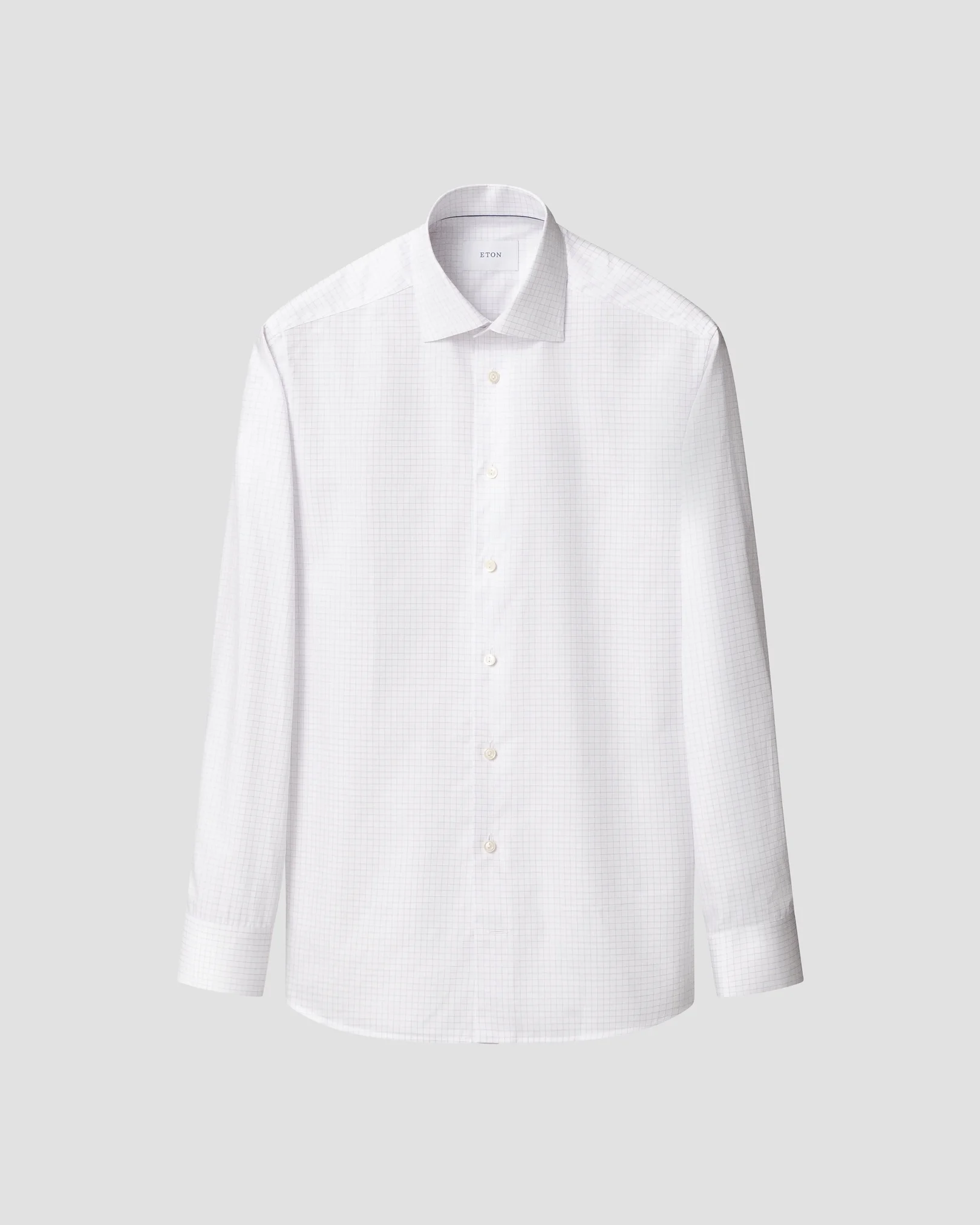 Eton - light purple check signature twill shirt 263