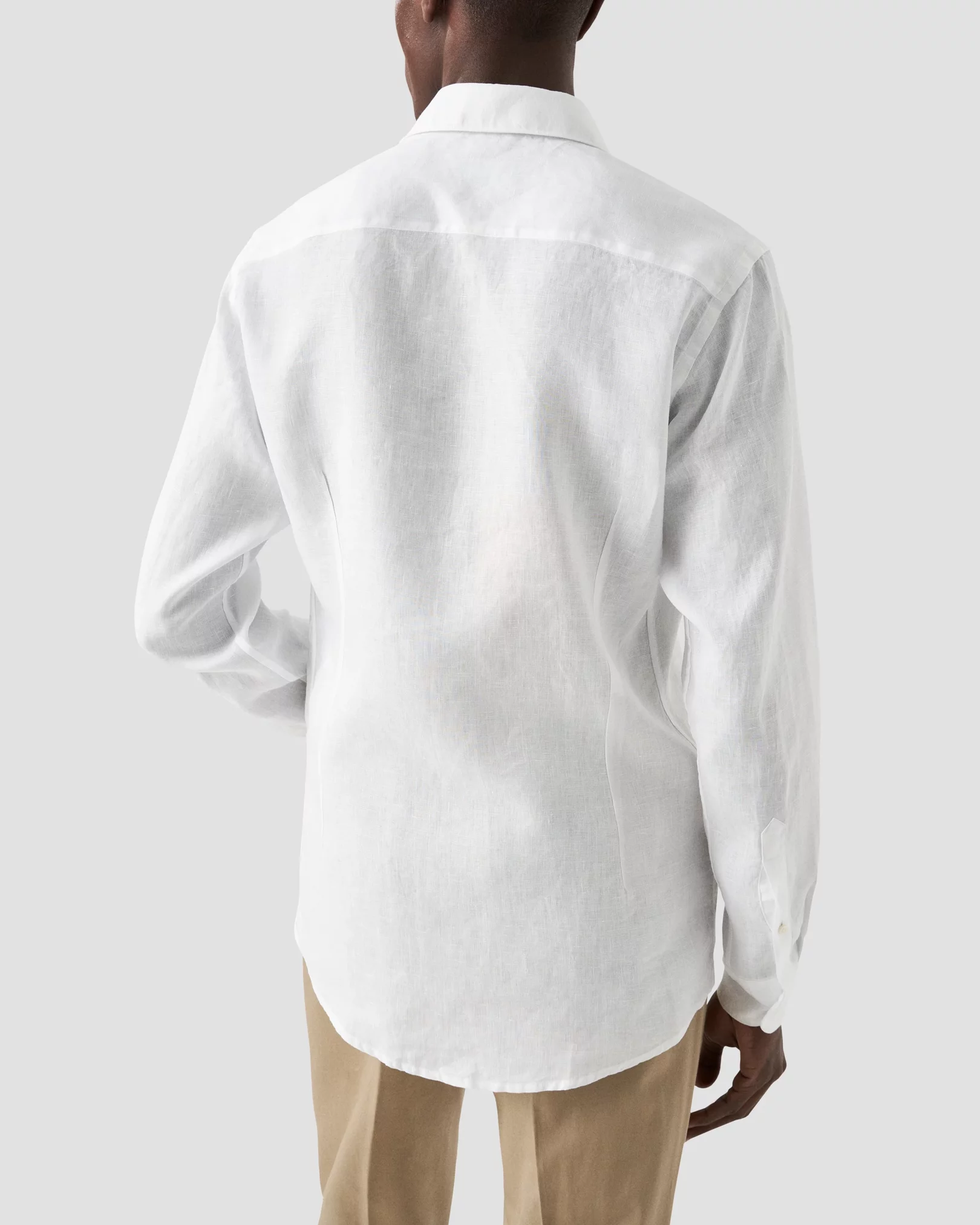 Surplus: Zaid White Cotton Linen Shirt