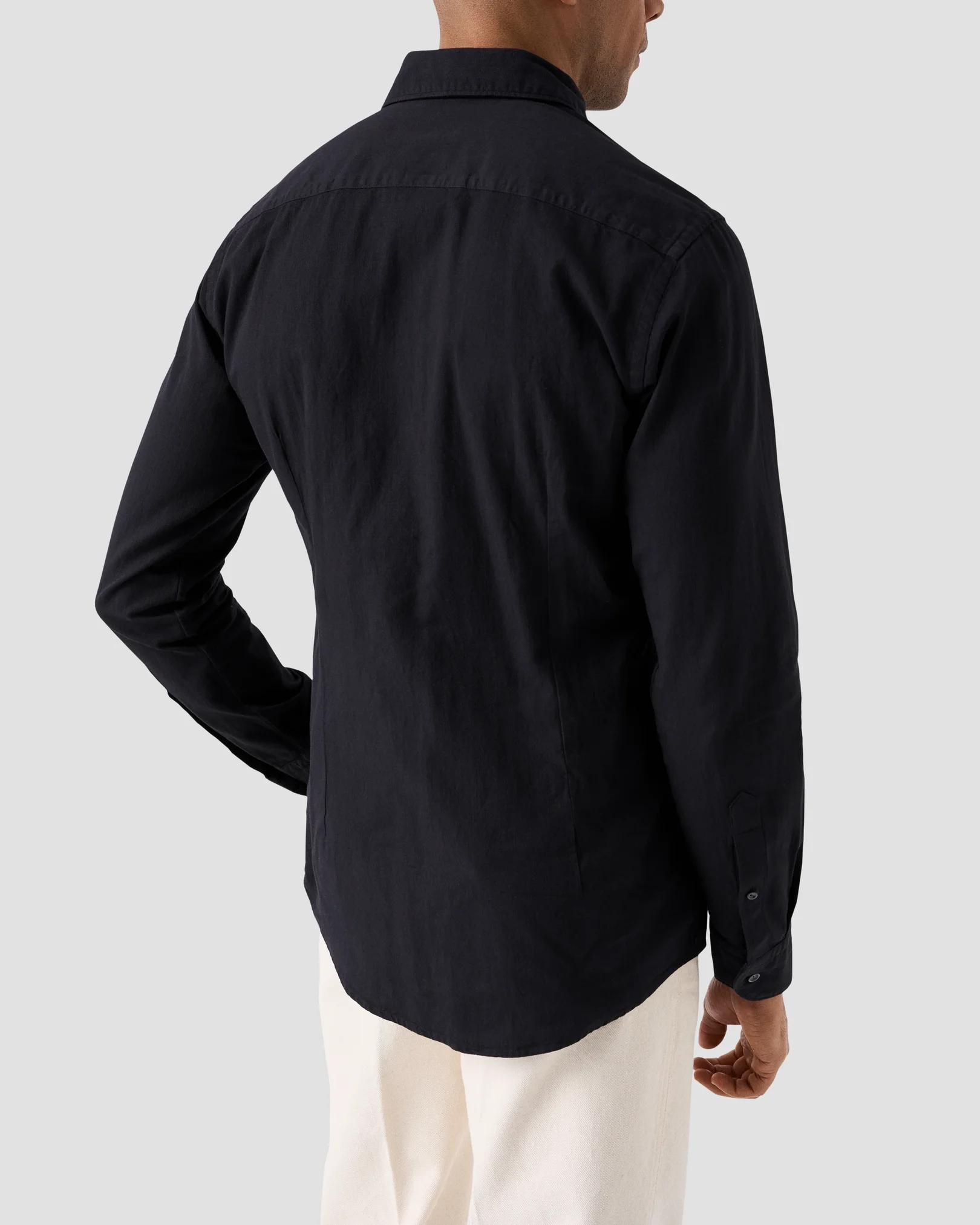 Eton - black indigo wide spread shirt