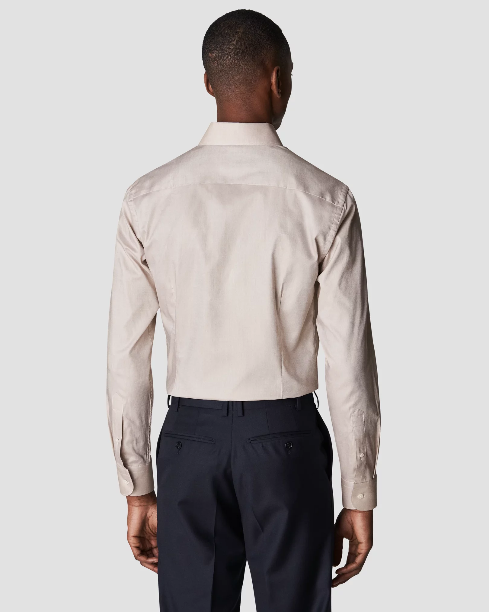 White Wrinkle Free Oxford Shirt - Eton