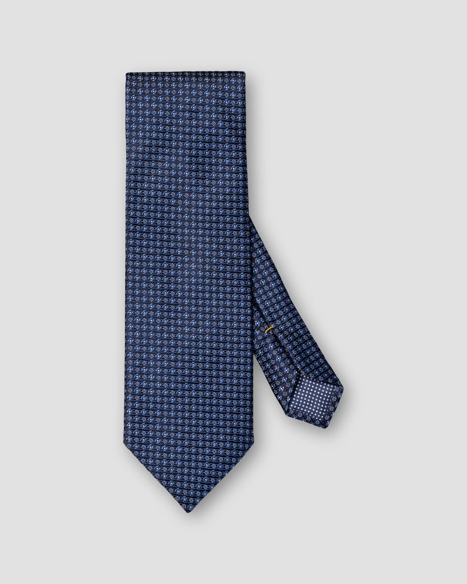 Eton - dark blue floral woven silk tie