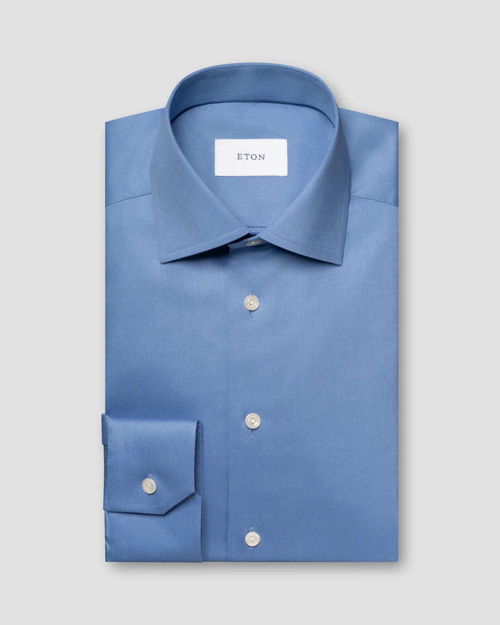 Eton - solid twill stretch shirt