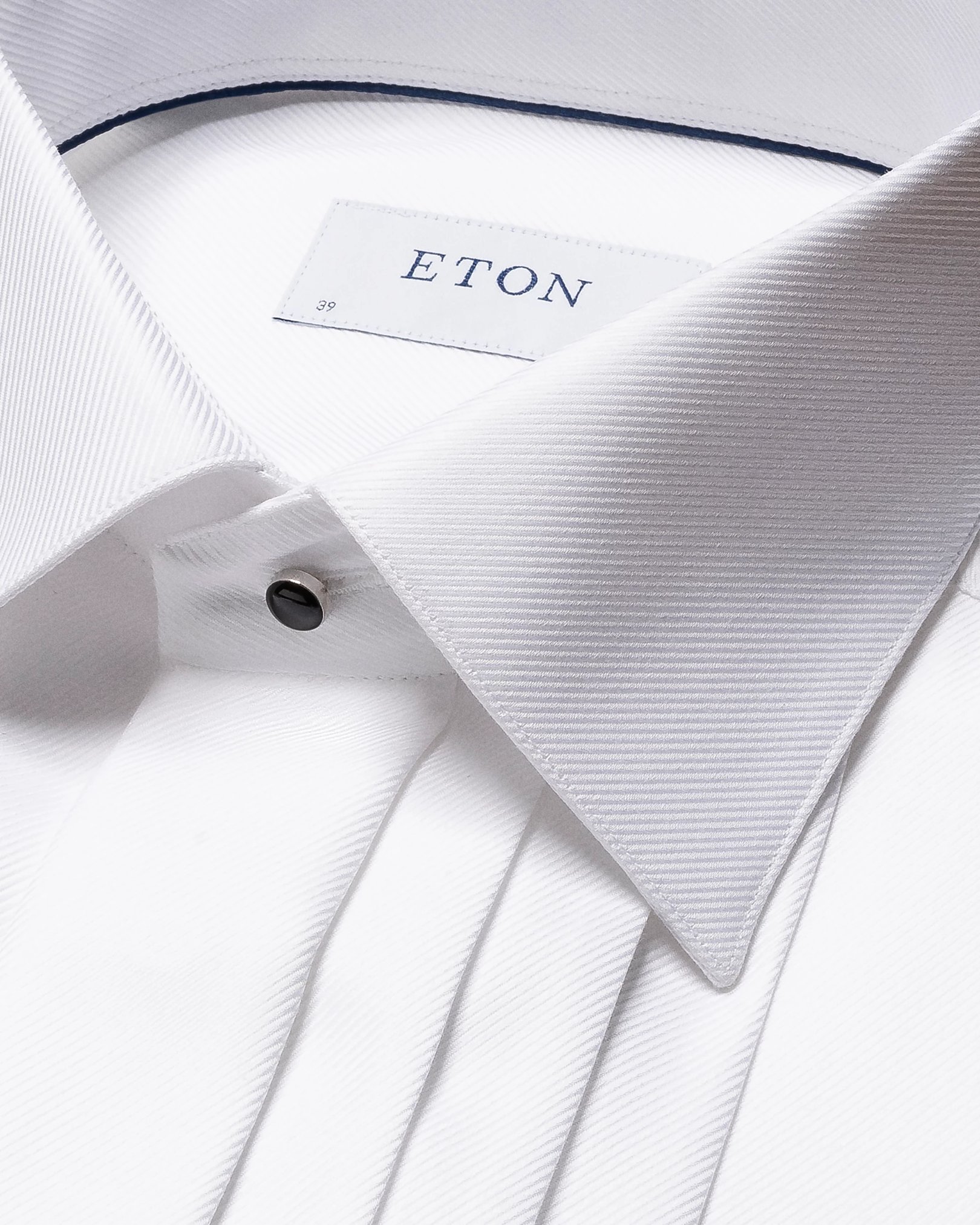 Eton - white textured twill moderate cutaway