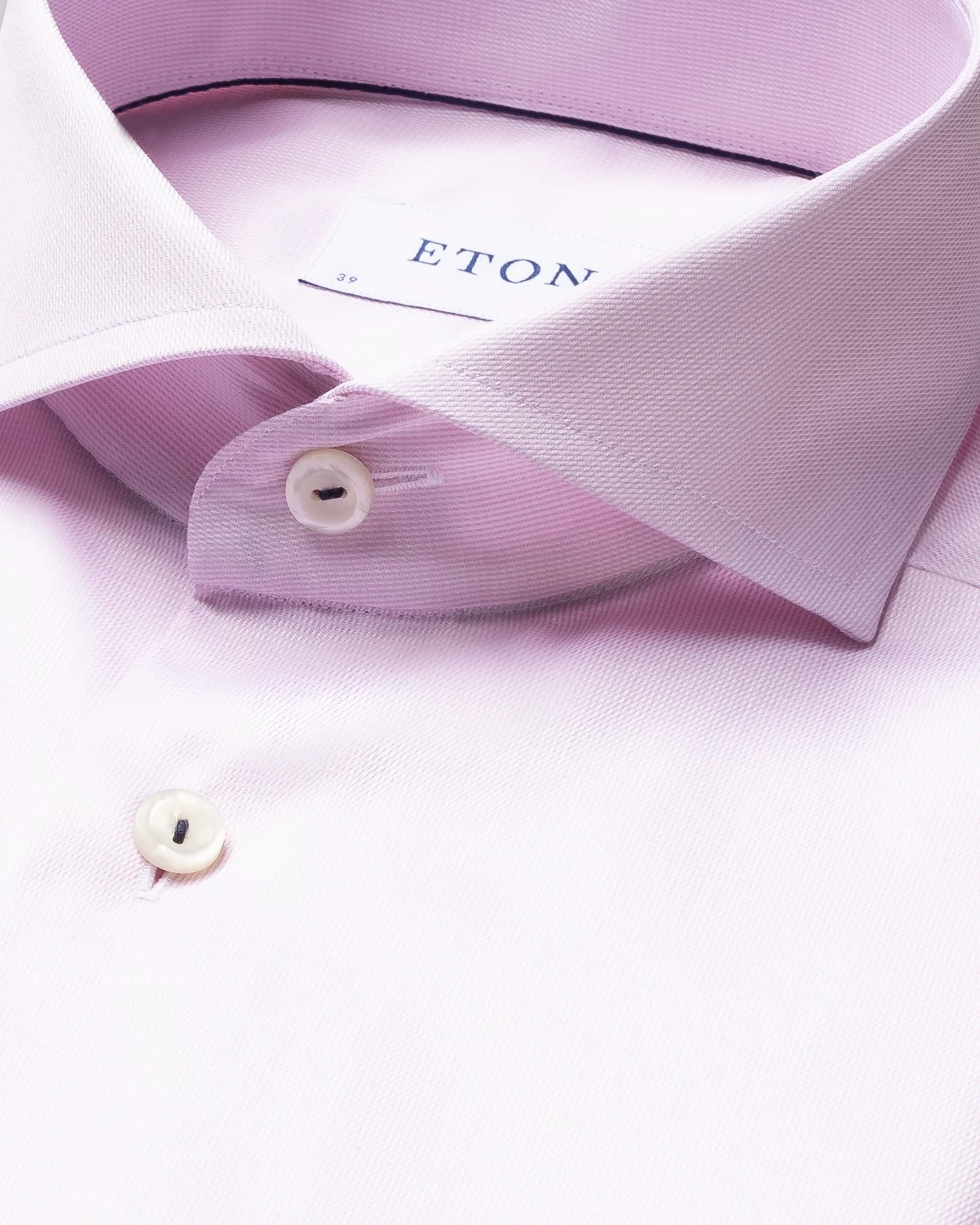 Eton - pink royal twill shirt extreme cut away