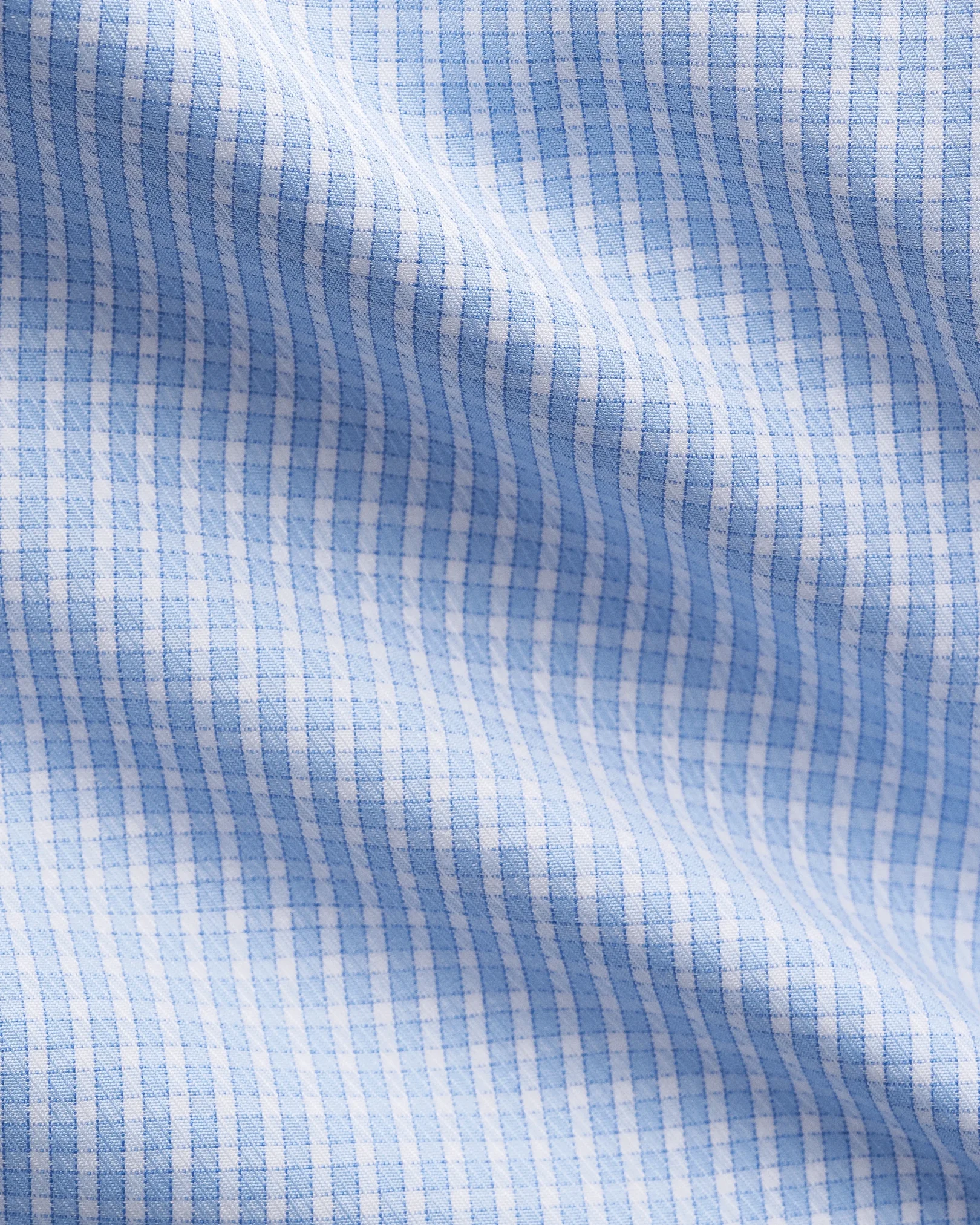Eton - light blue supima check 263