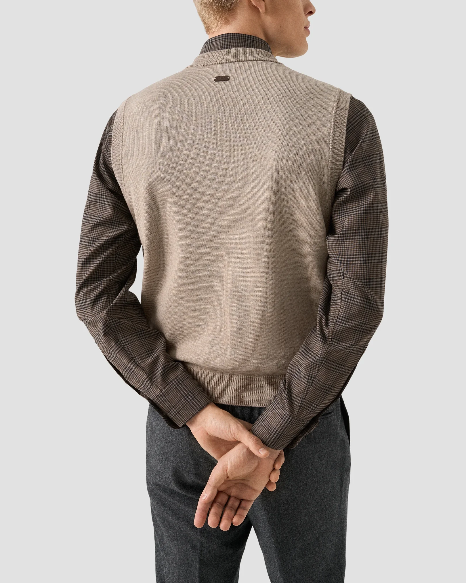 Eton - merino structured knit vest